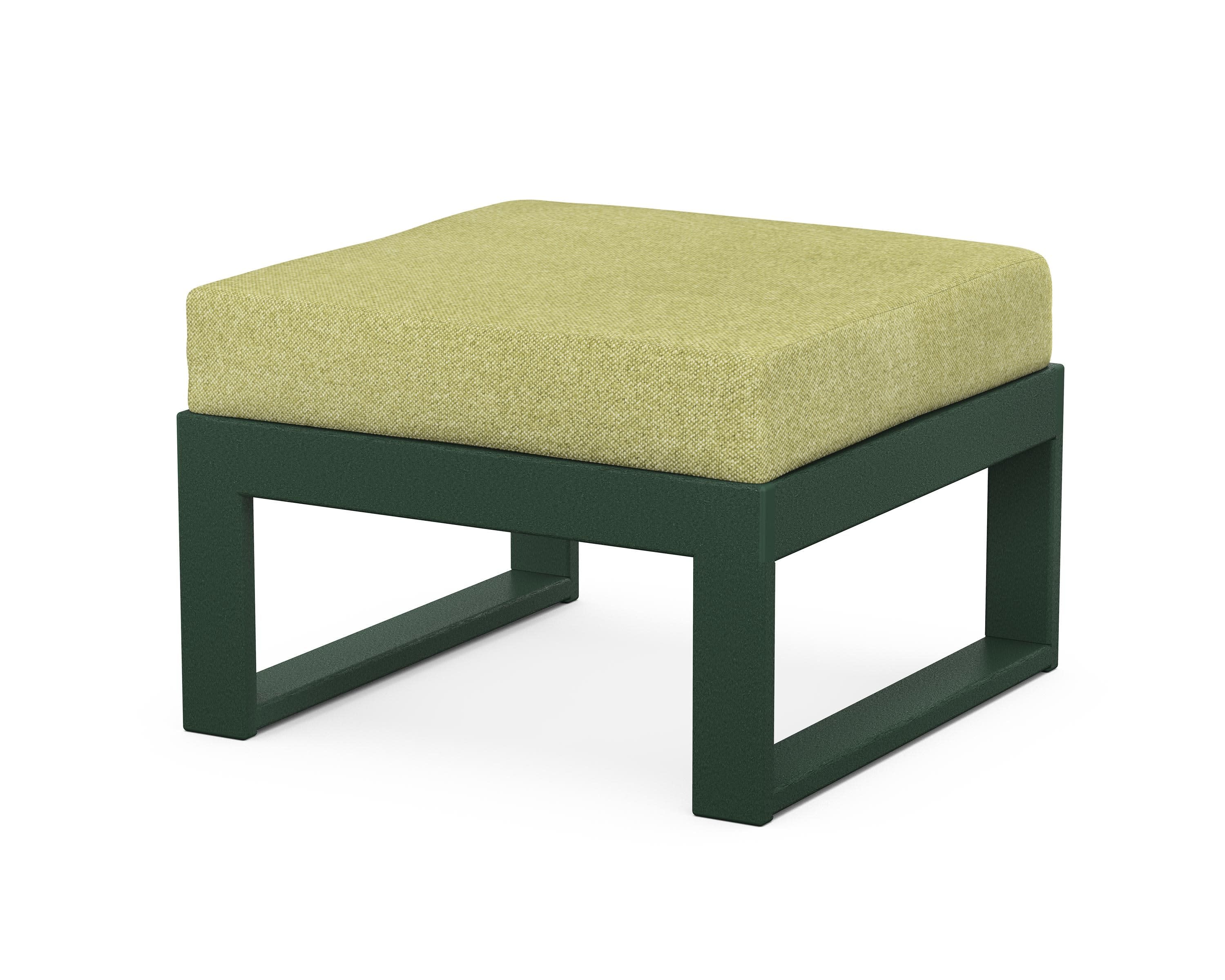 Modular Ottoman - Modern in Green / Chartreuse Boucle