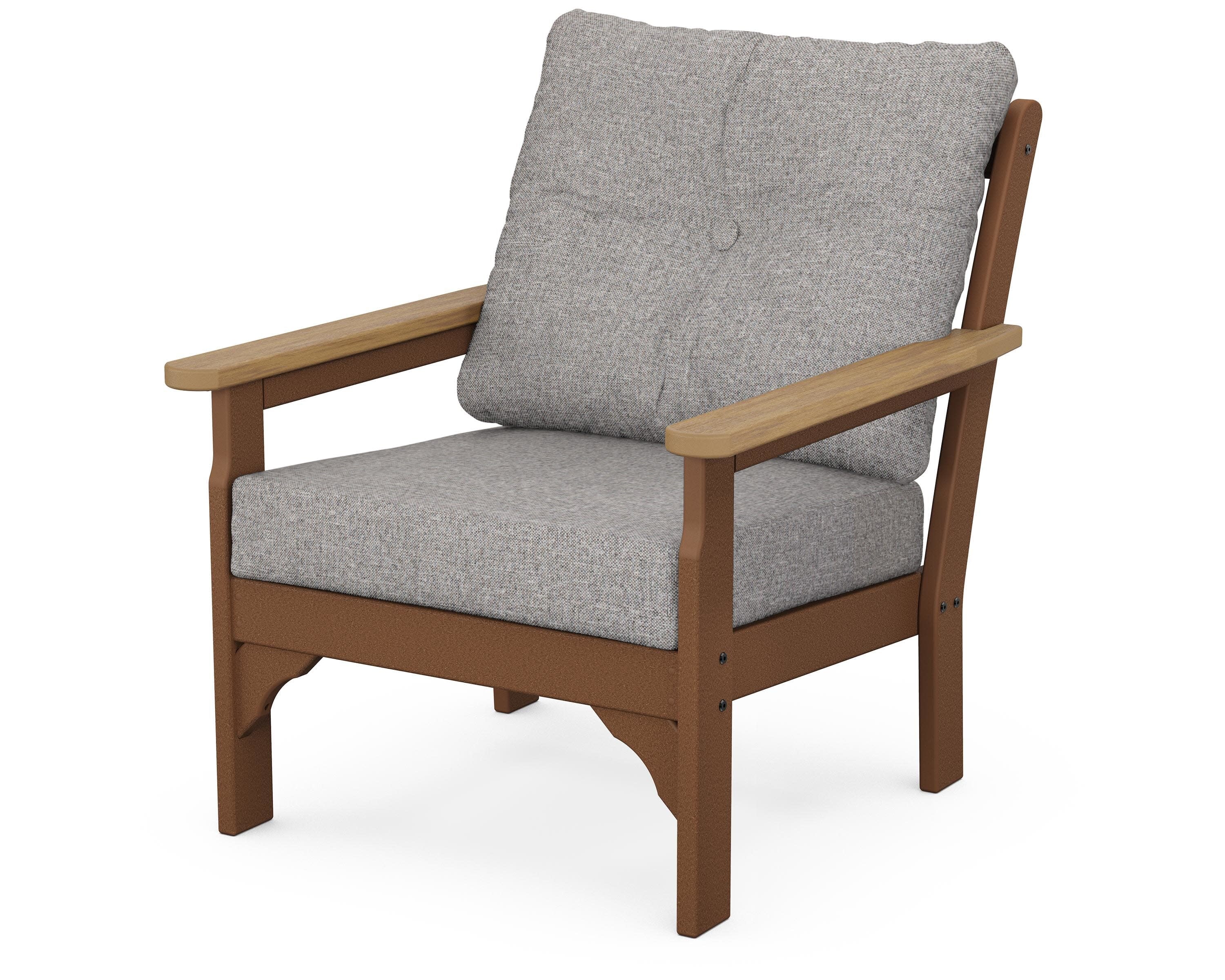 Vineyard Deep Seating Chair in Teak / Natural / Grey Mist