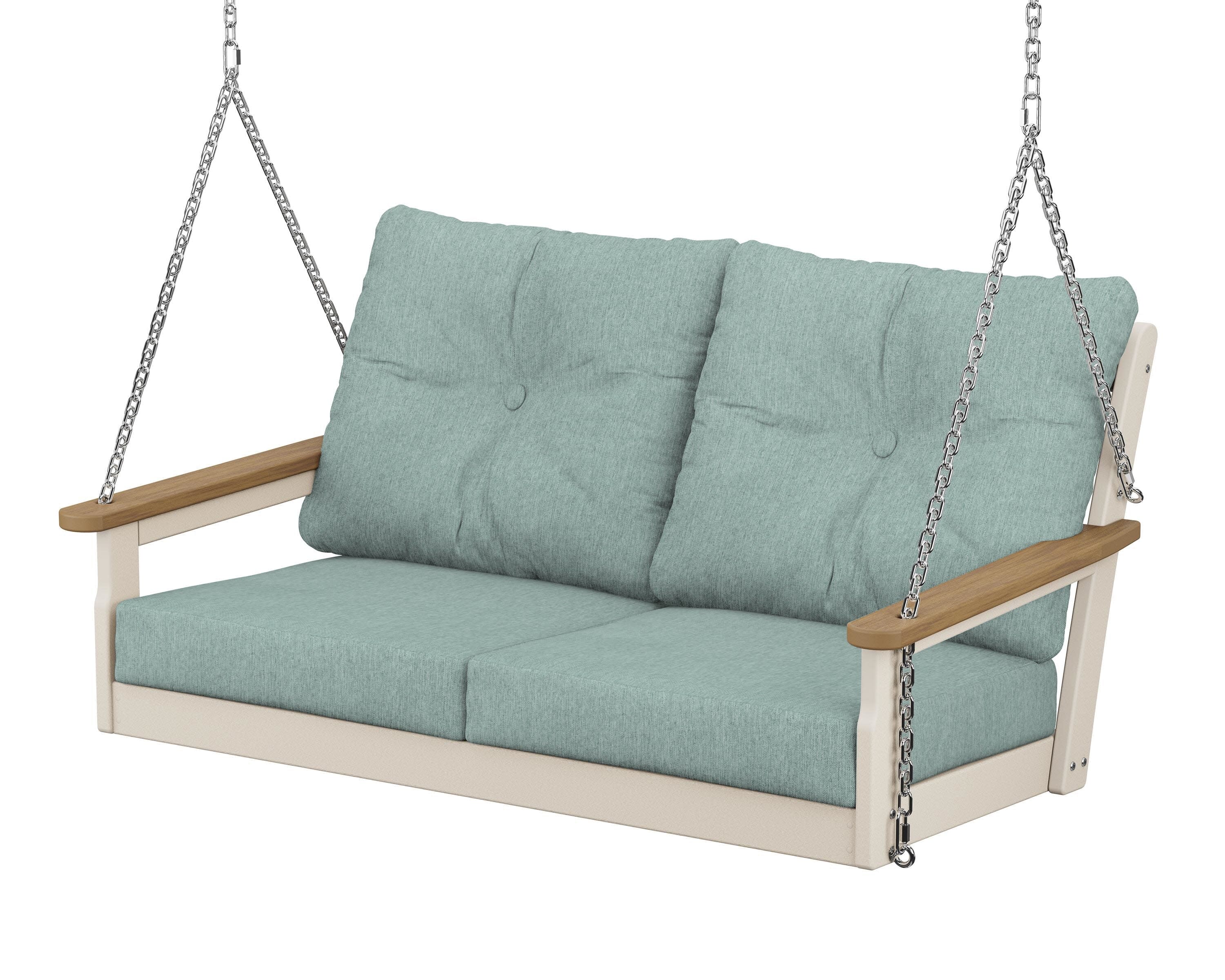 Vineyard Deep Seating Swing in Sand / Natural / Glacier Spa