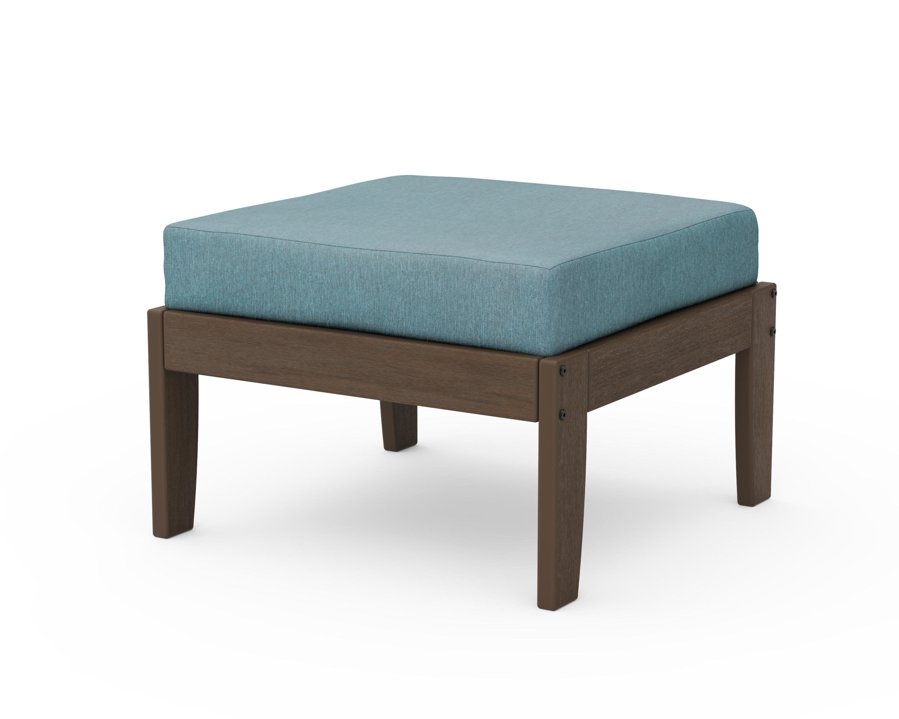 Modular Ottoman - Classic in Kona / Ocean Teal
