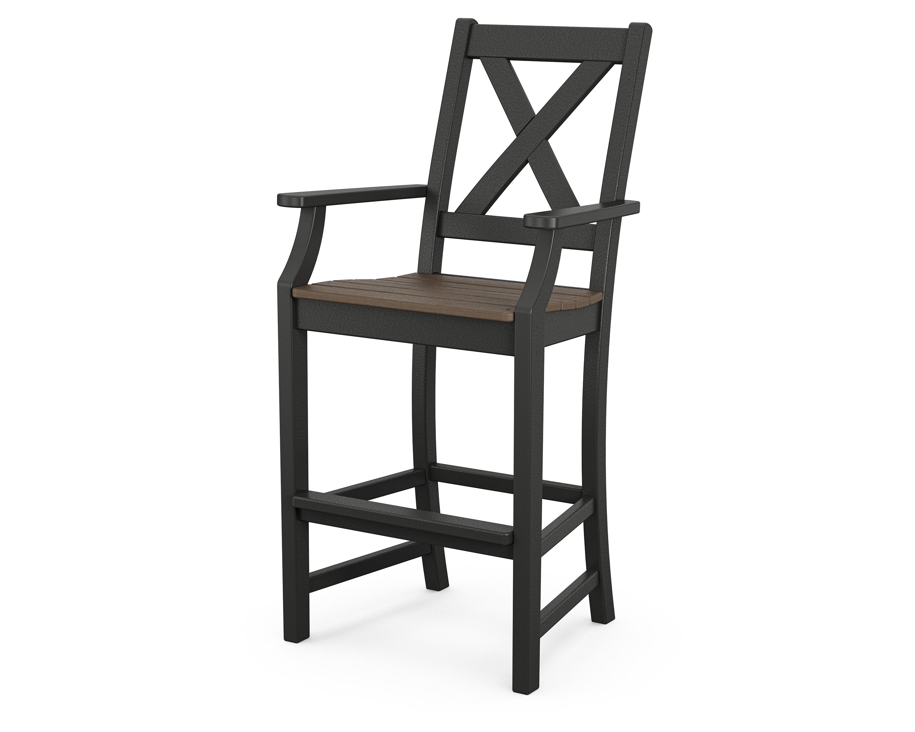 Braxton Bar Arm Chair in Black / Kona