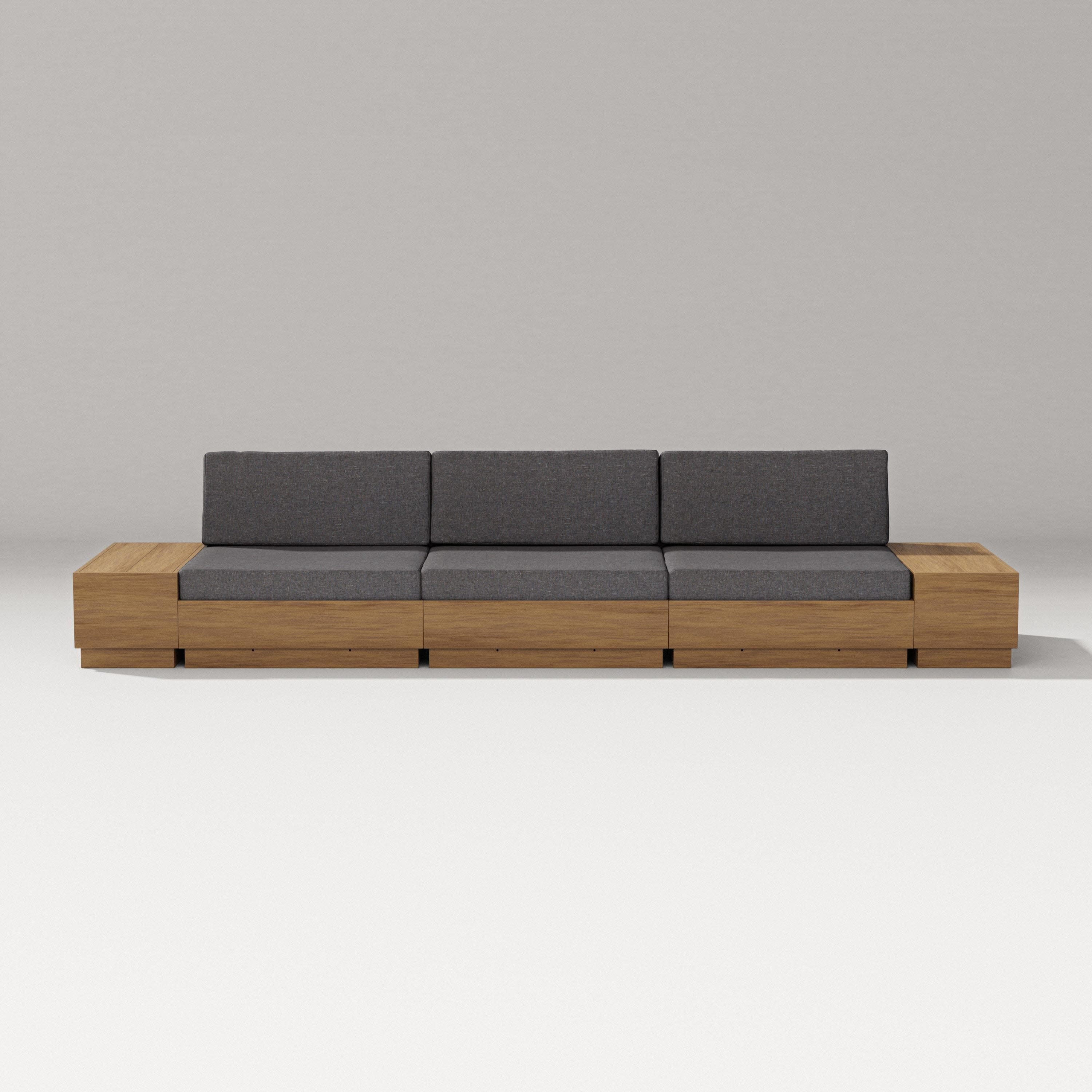 Elevate Straight Sectional in Natural / Ash Charcoal