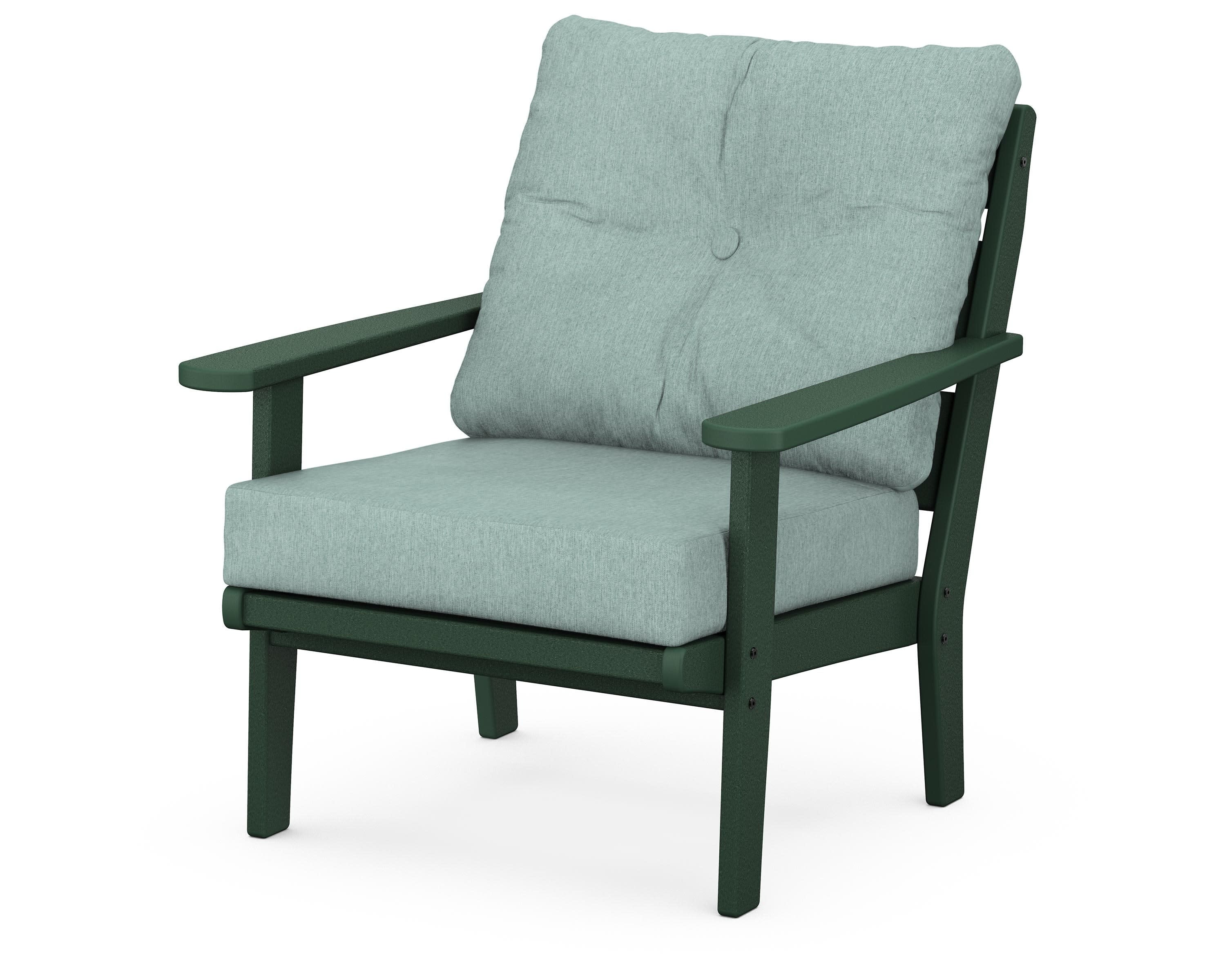 Lakeside Deep Seating Chair in Green / Glacier Spa