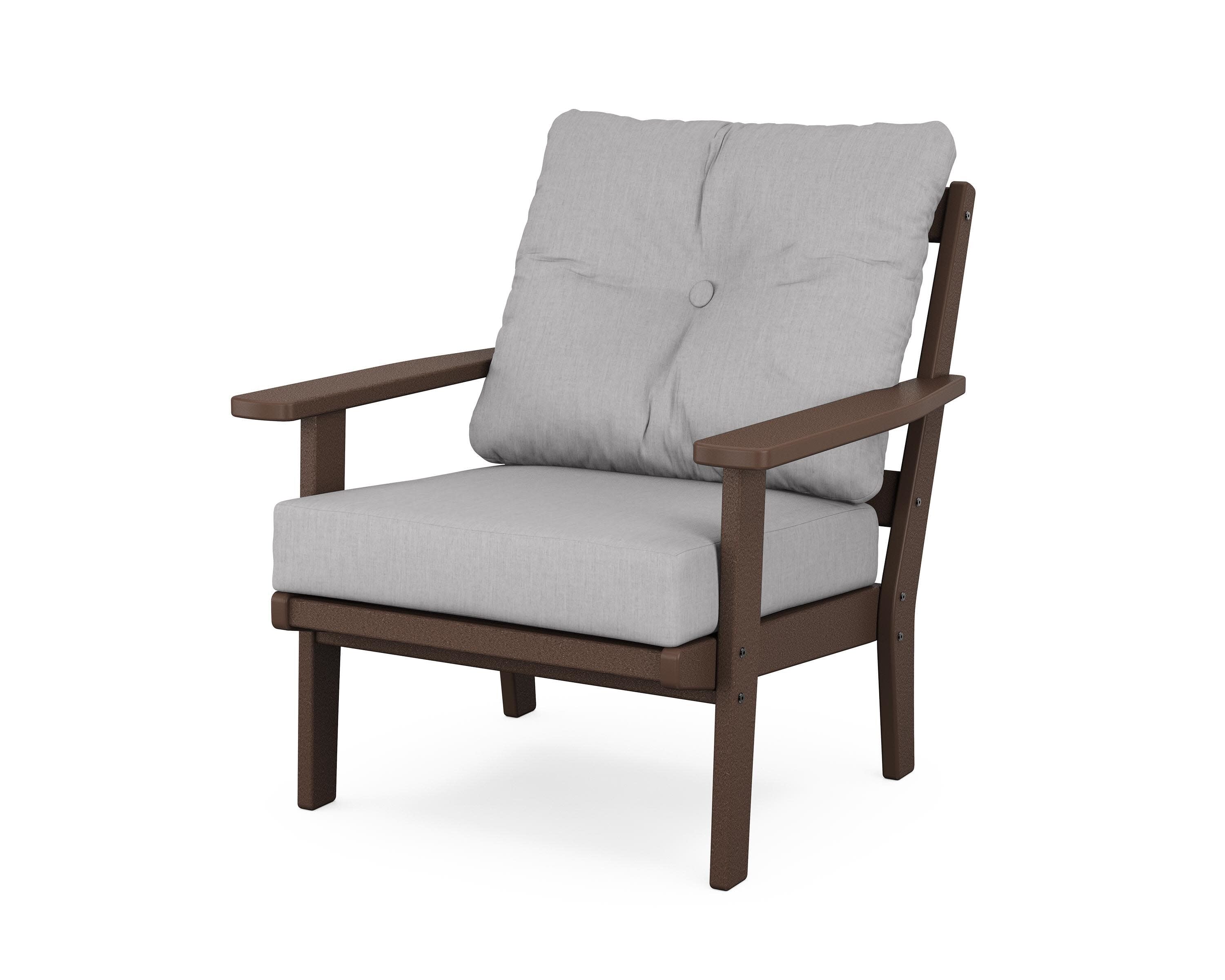 Oxford Deep Seating Chair in Mahogany / Granite