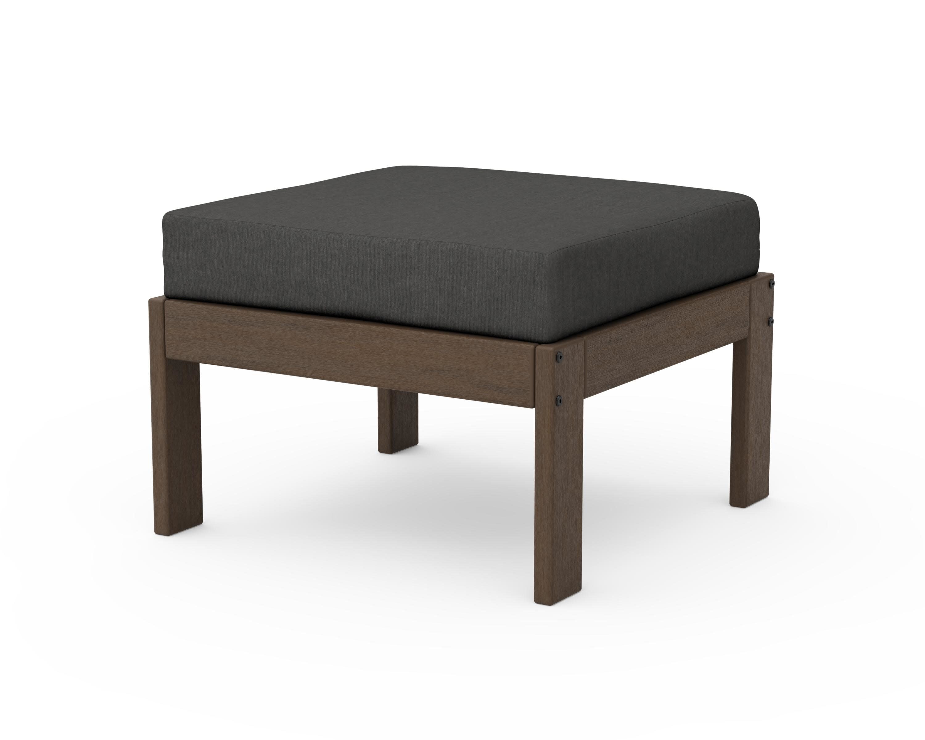 Vineyard Modular Ottoman in Kona / Spectrum Carbon