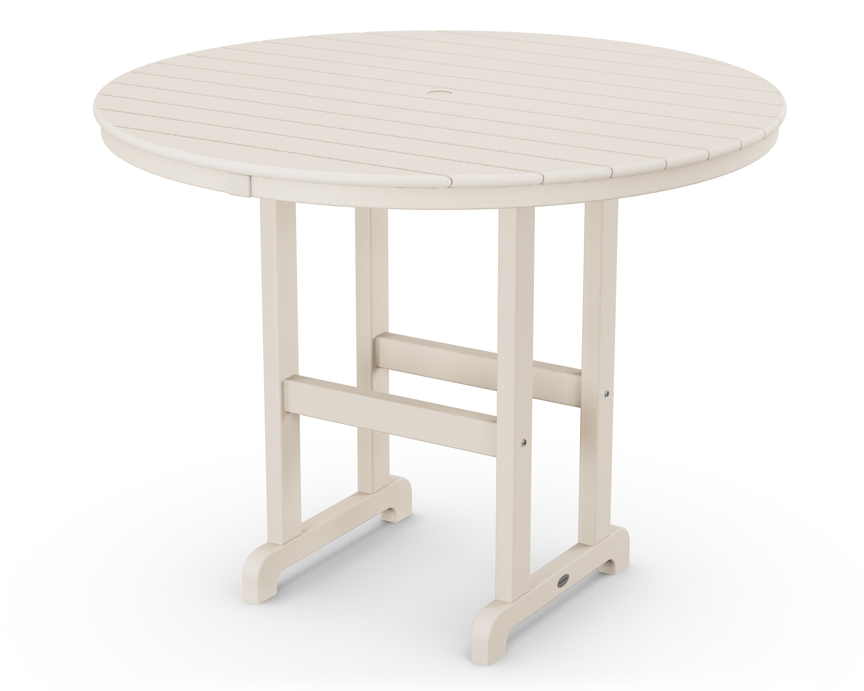 48" Round Farmhouse Counter Table in Sand