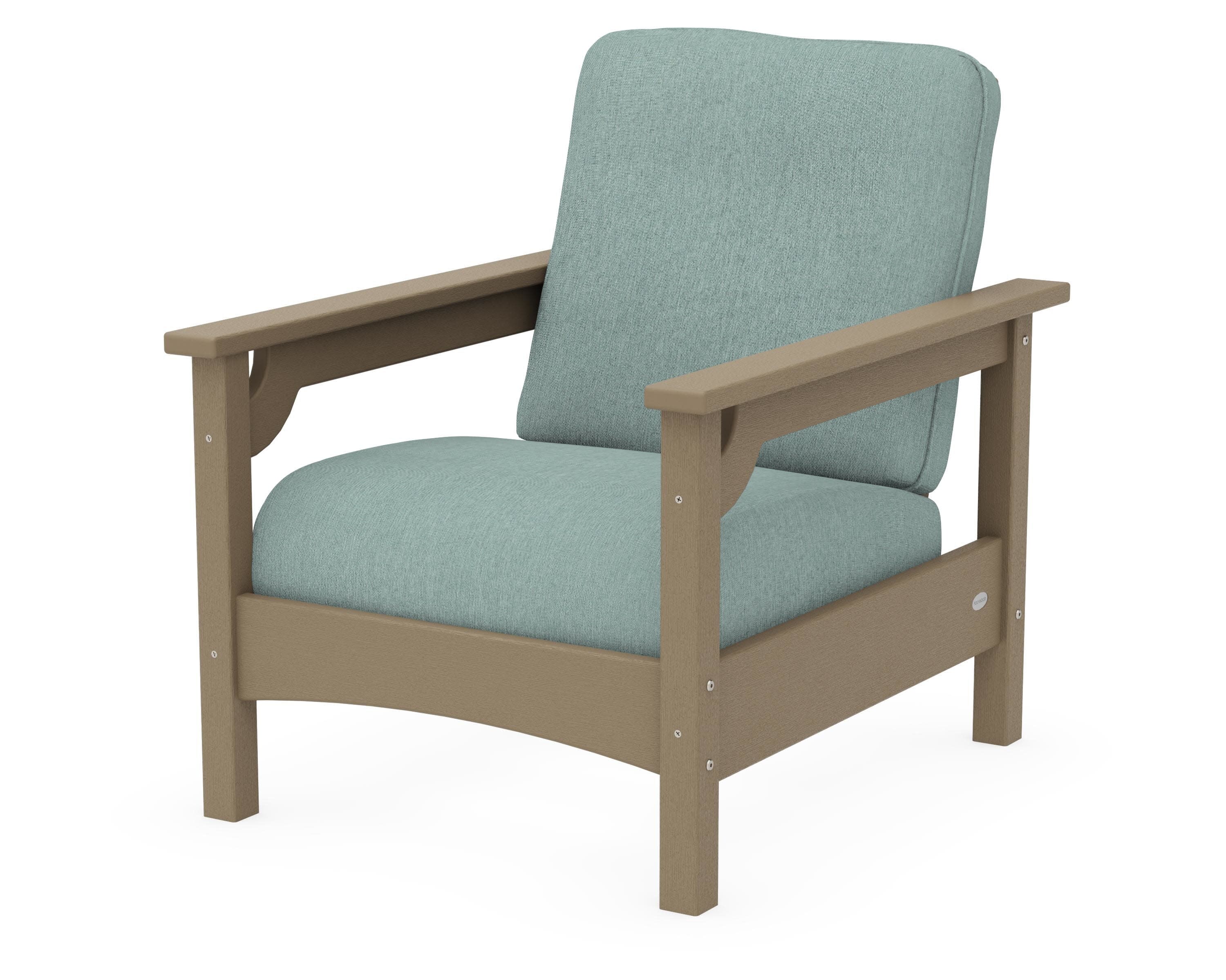 Club Chair in Vintage Sahara / Glacier Spa
