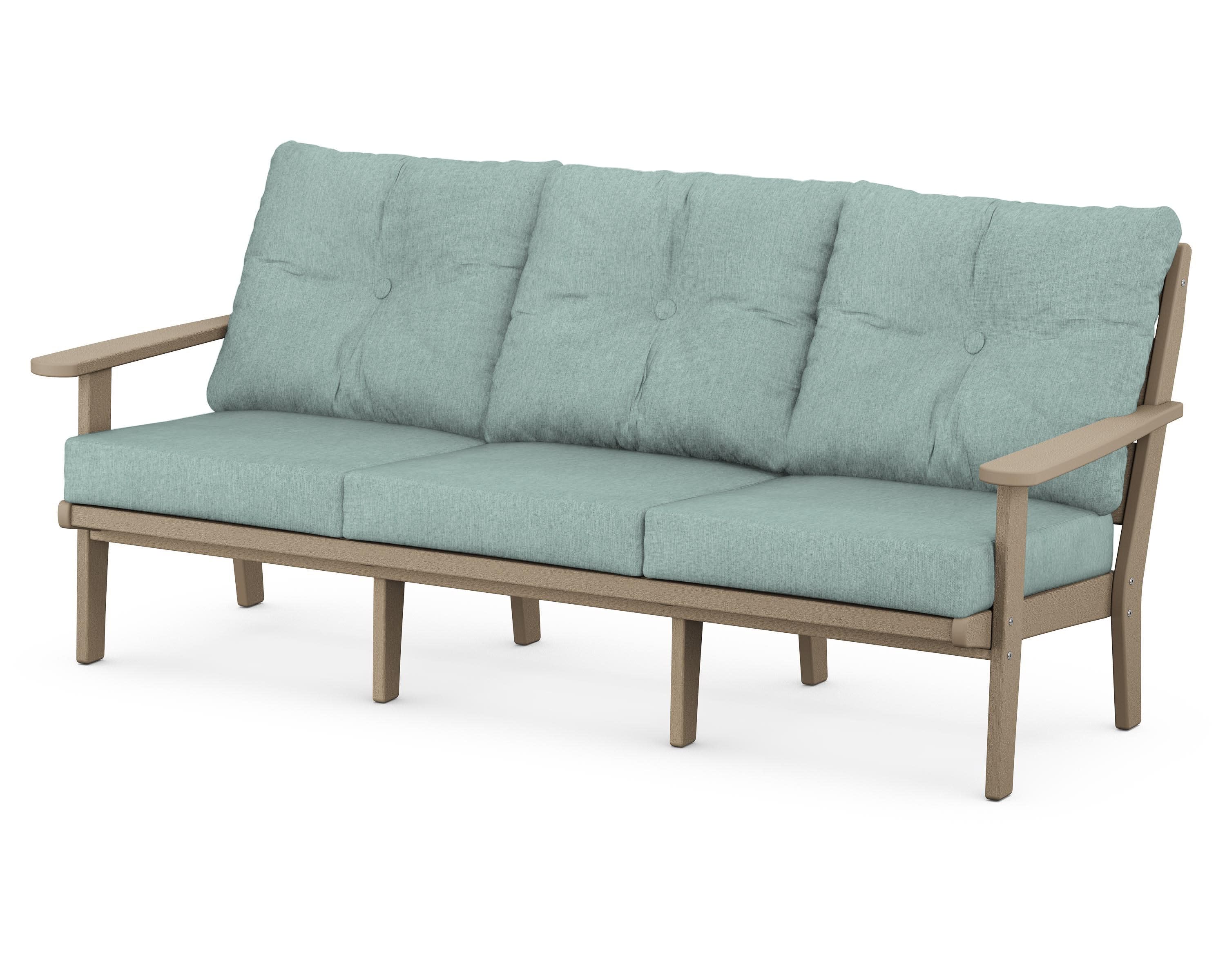 Lakeside Deep Seating Sofa in Vintage Sahara / Glacier Spa