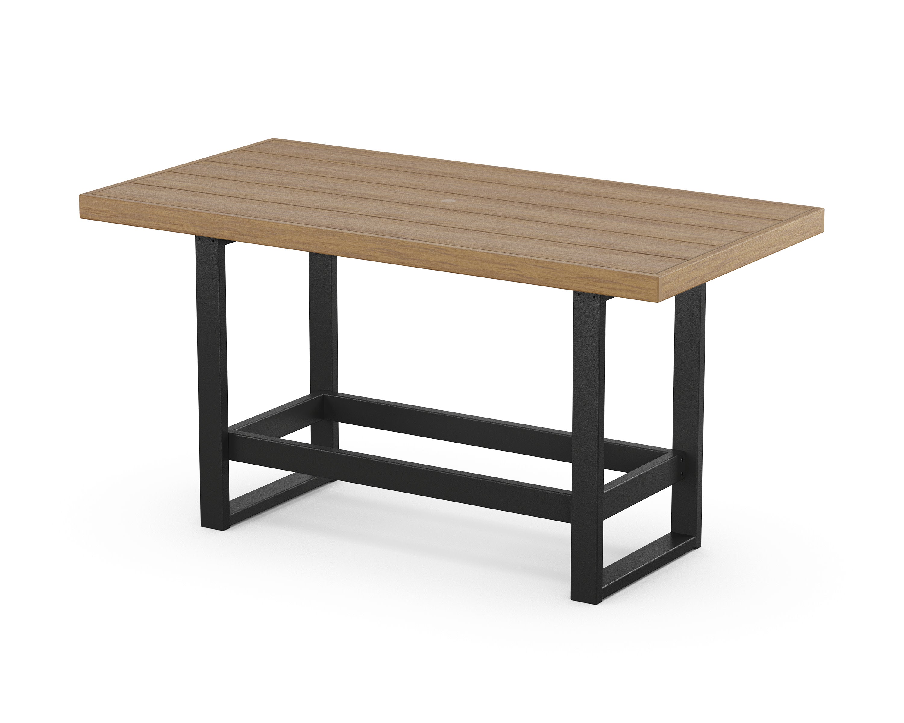 EDGE 40" x 78" Bar Table in Black / Natural