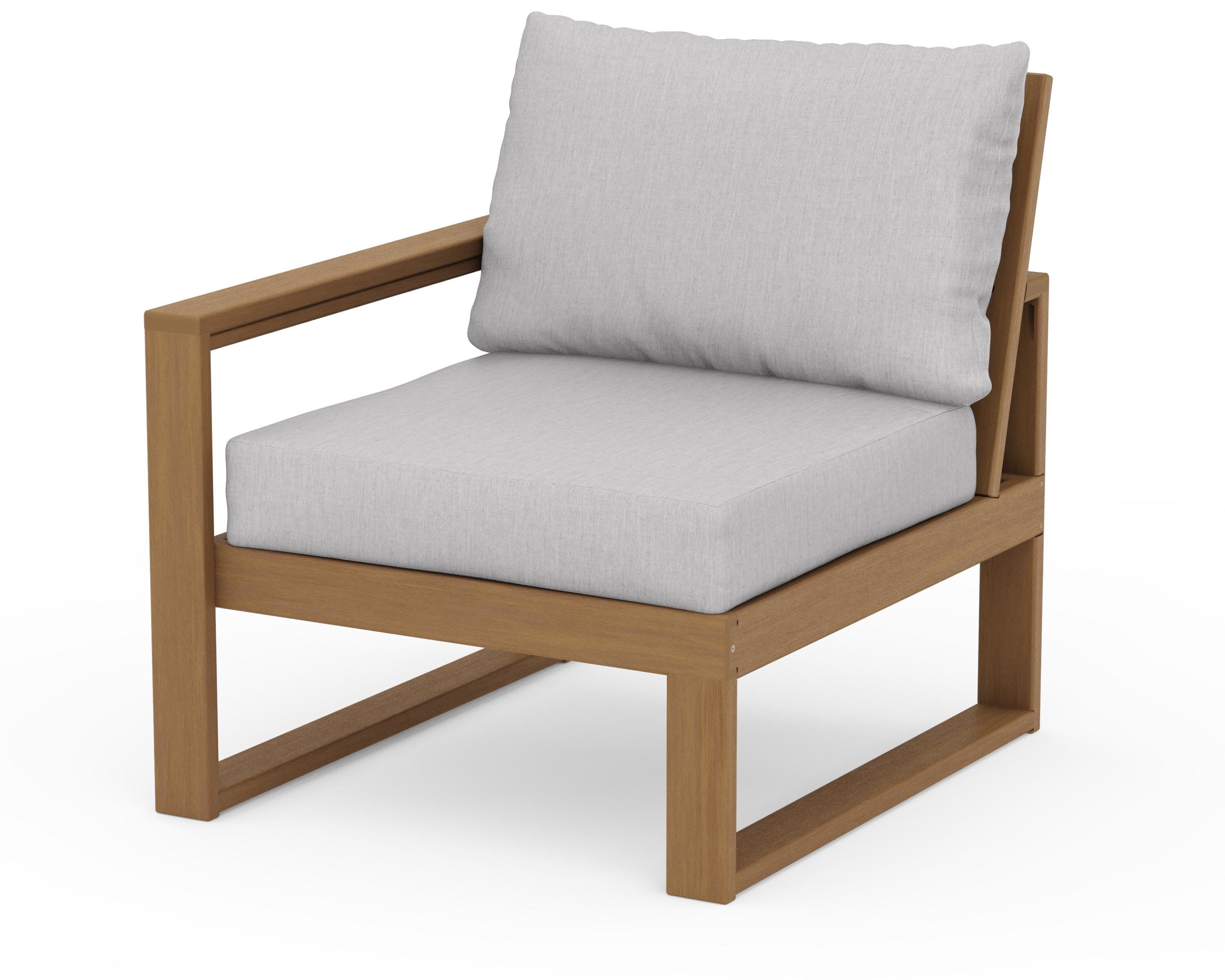 EDGE Modular Left Arm Chair in Natural / Granite