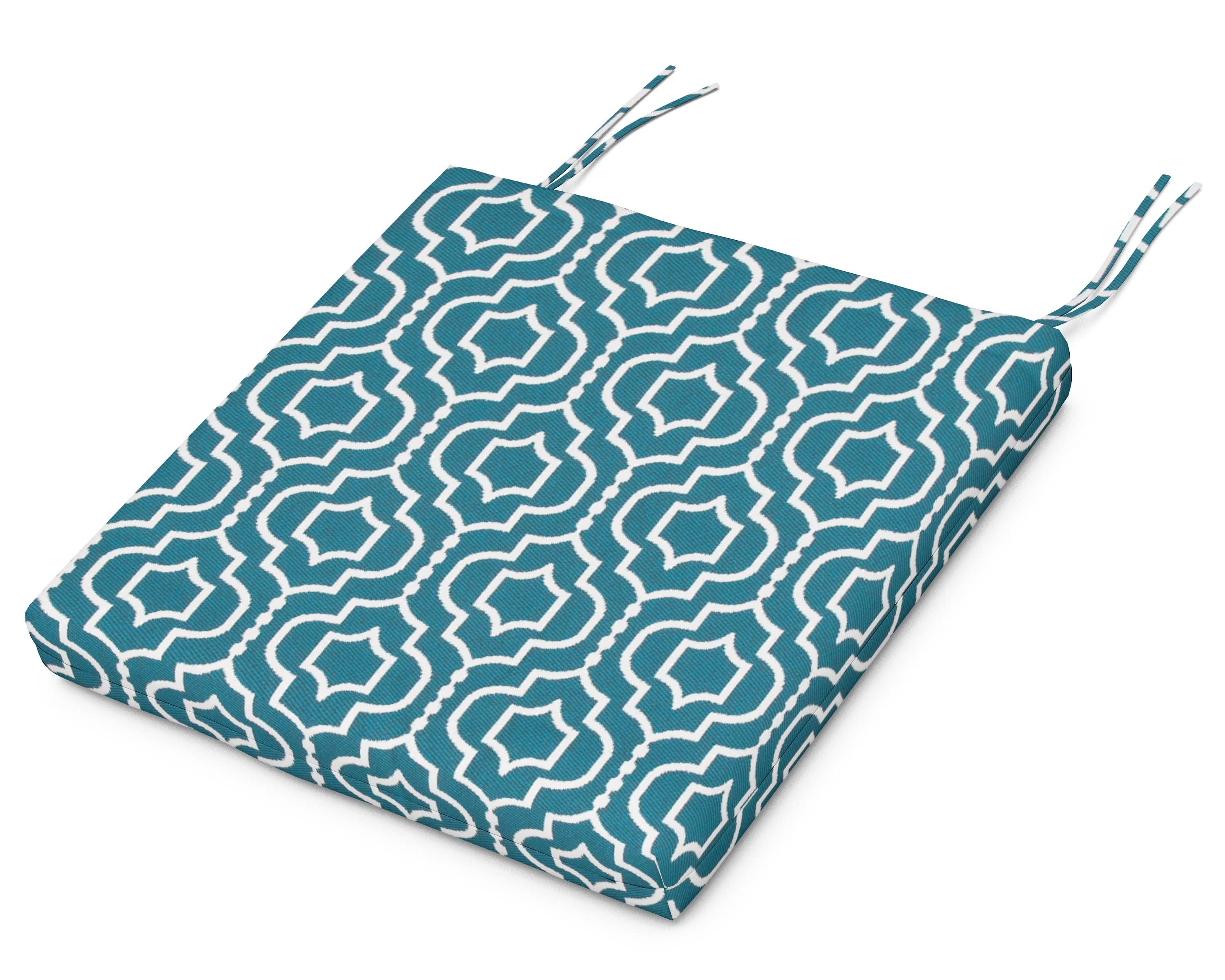 Acadia Dining Arm Seat Pad in Tensil Lagoon