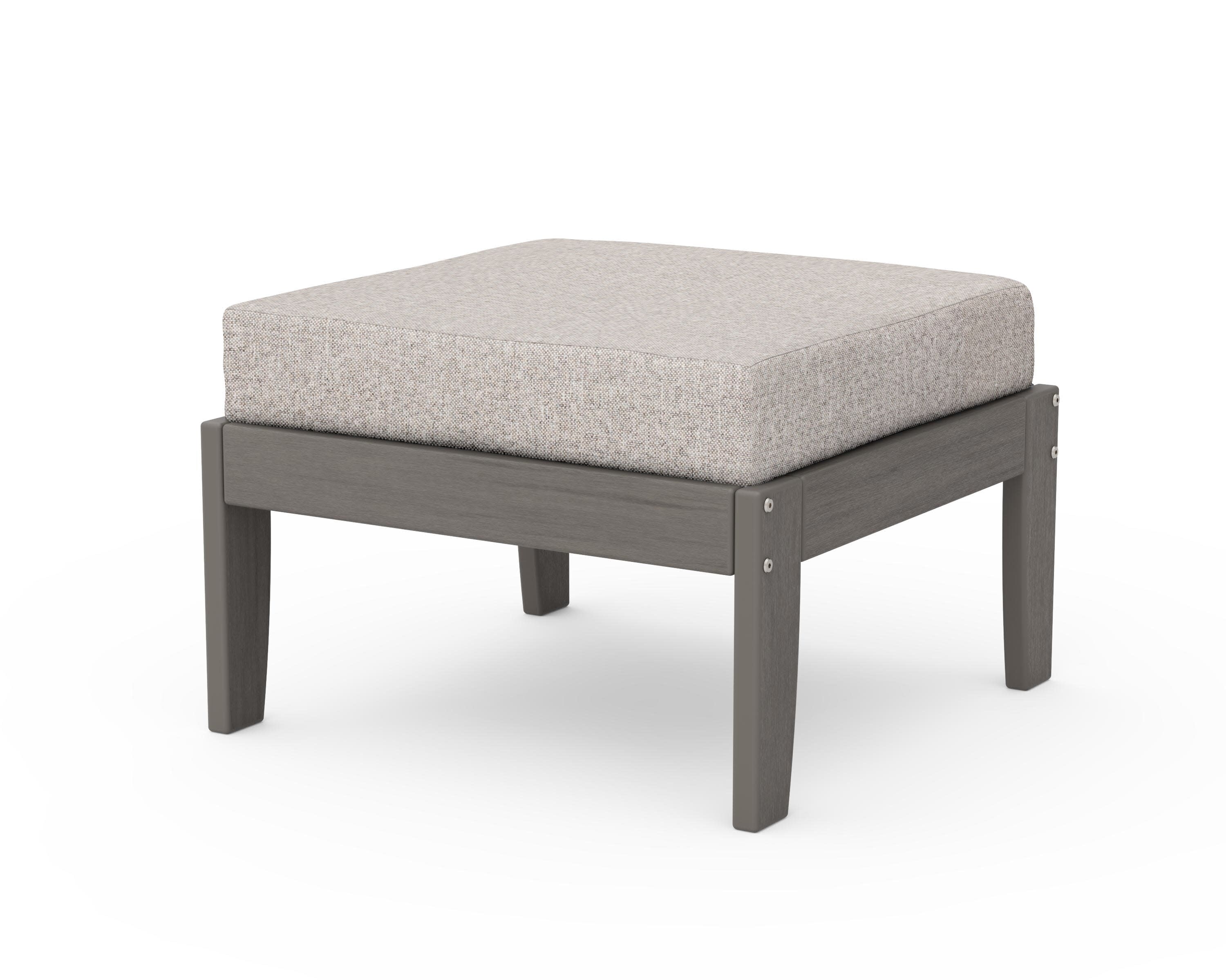 Modular Ottoman - Classic in Driftwood / Weathered Tweed
