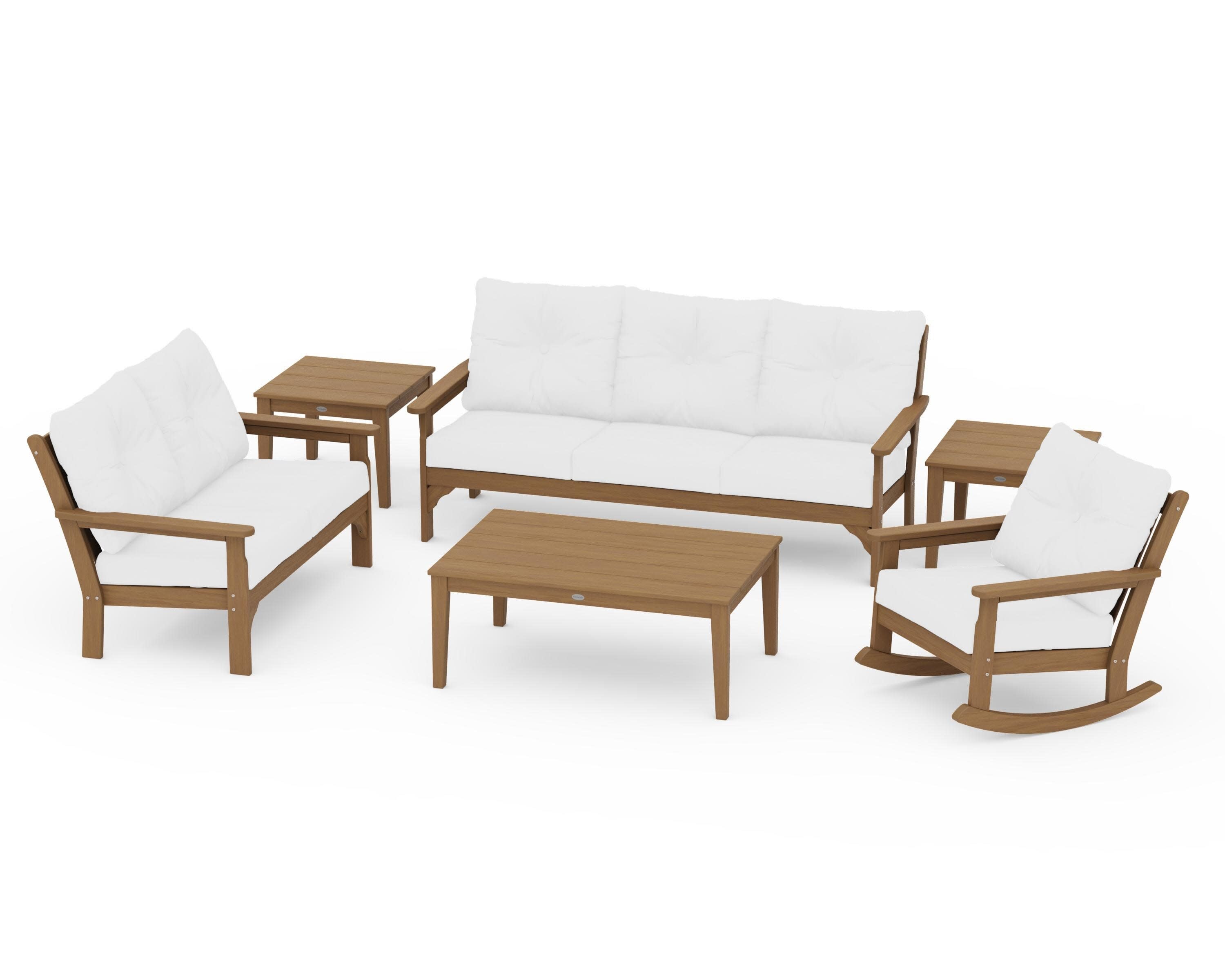 Vineyard 6-Piece Deep Seating Set in Natural / Natural