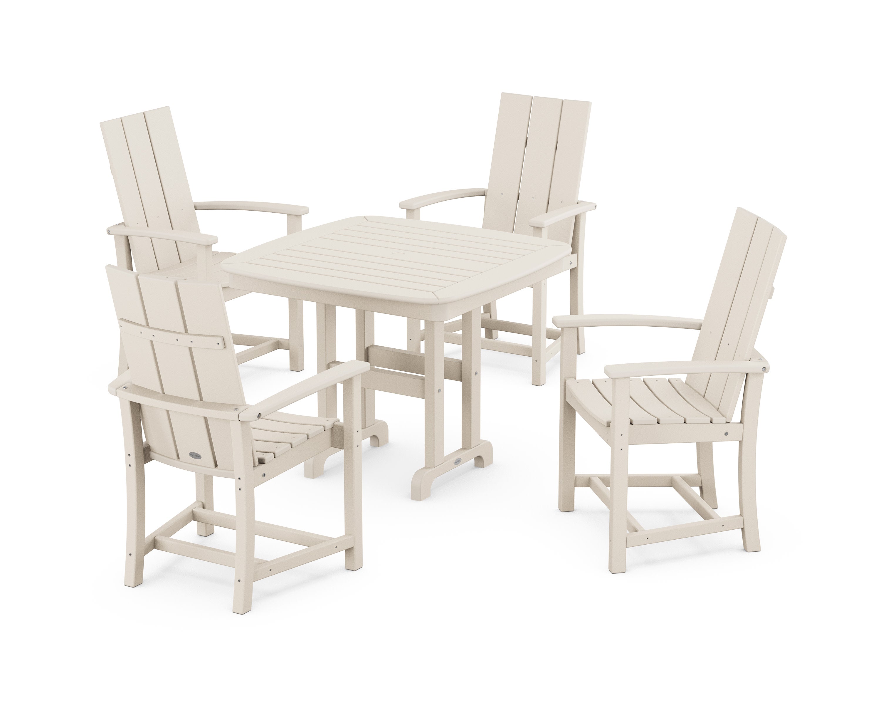 Modern Adirondack 5-Piece Dining Set in Sand