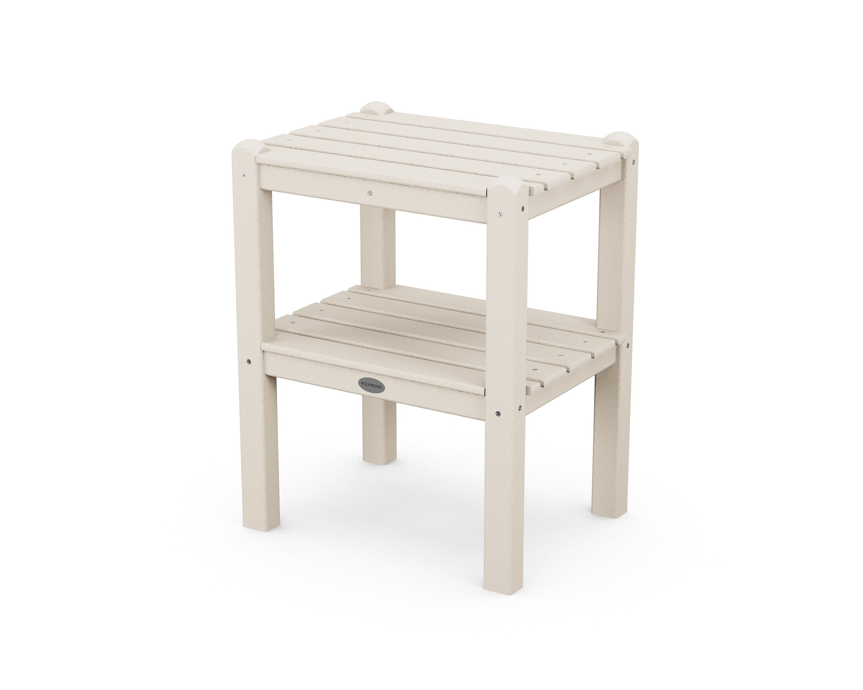 Two Shelf Side Table in Sand