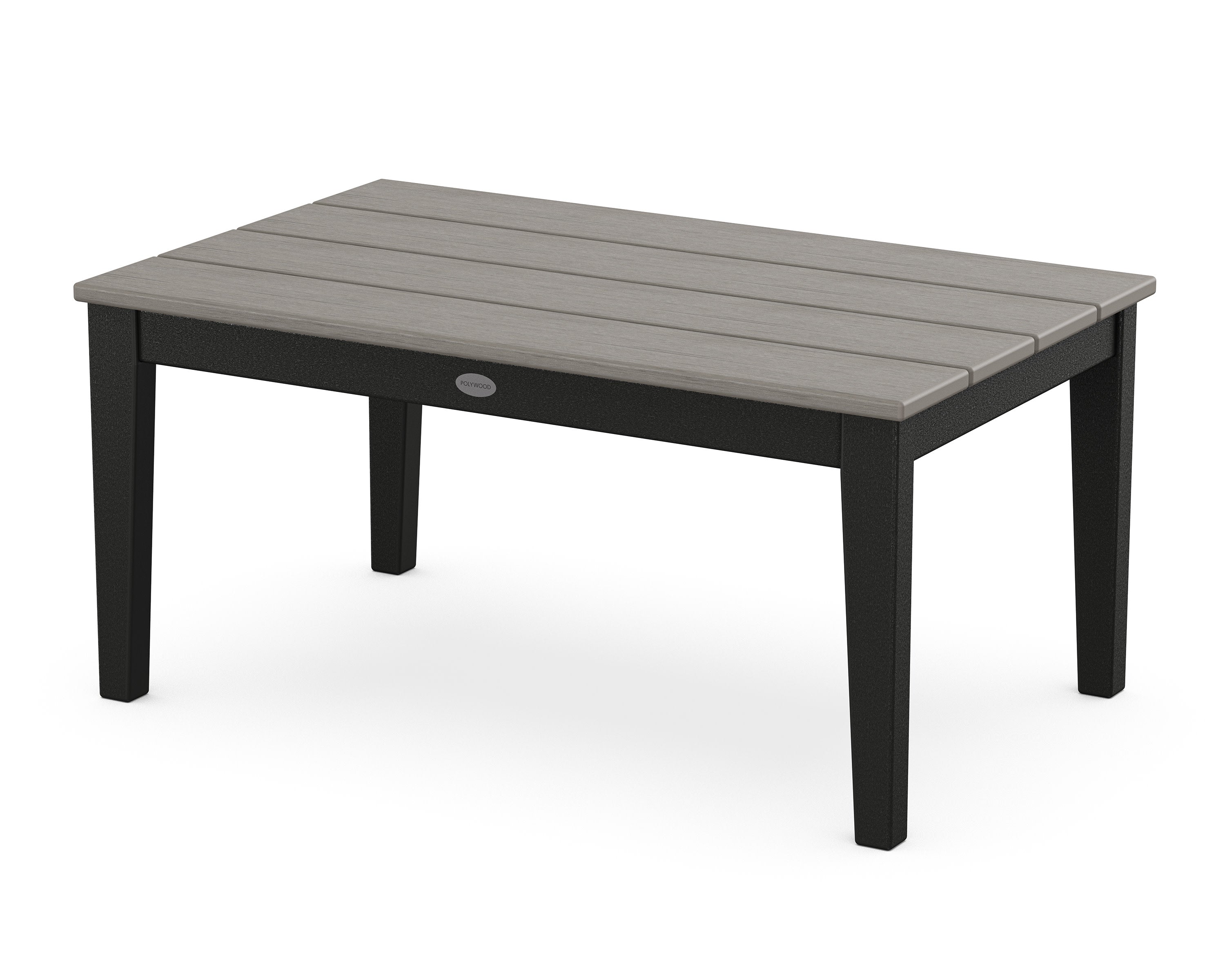 Newport 22" x 36" Coffee Table in Black / Driftwood