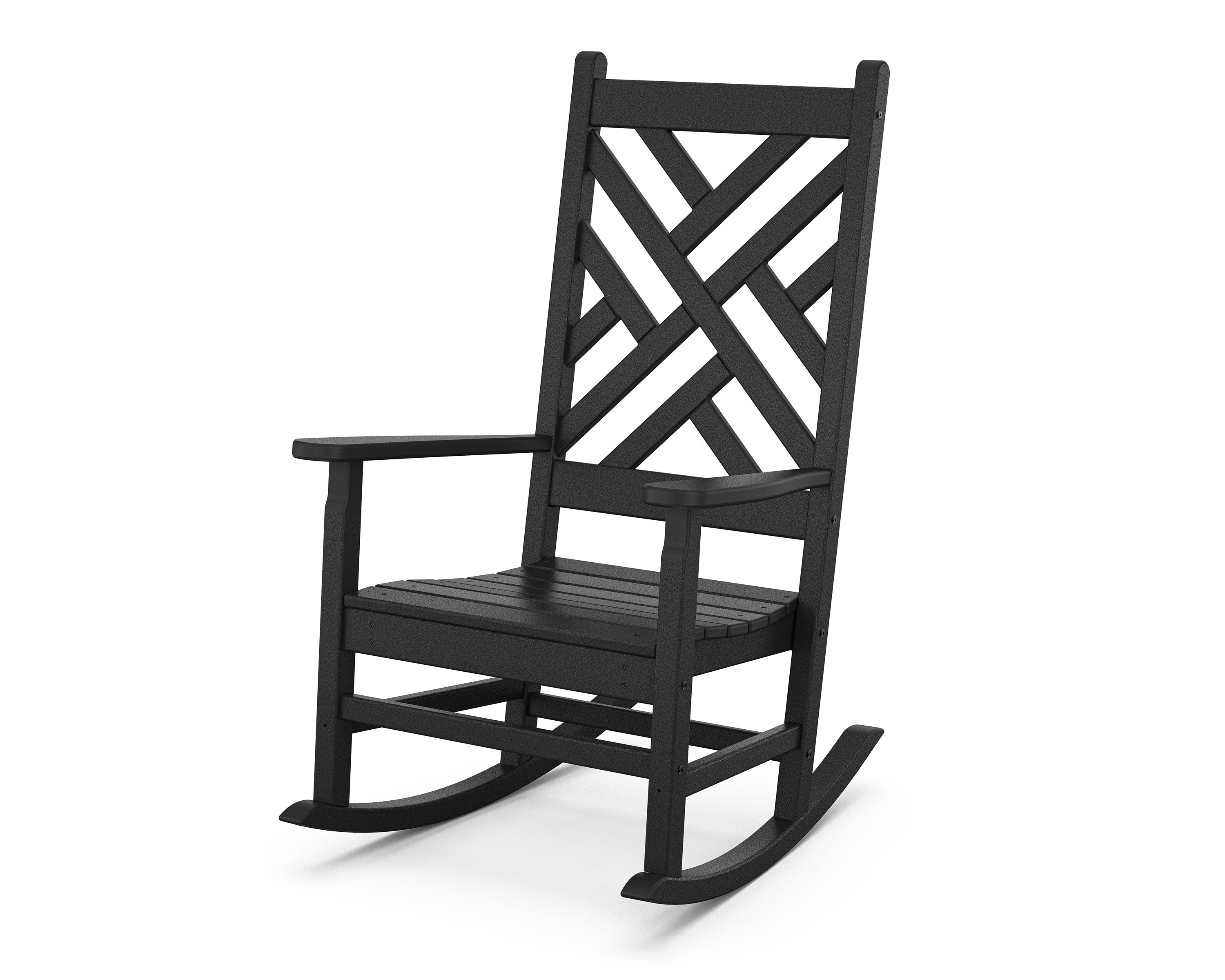 Chippendale Porch Rocking Chair in Black