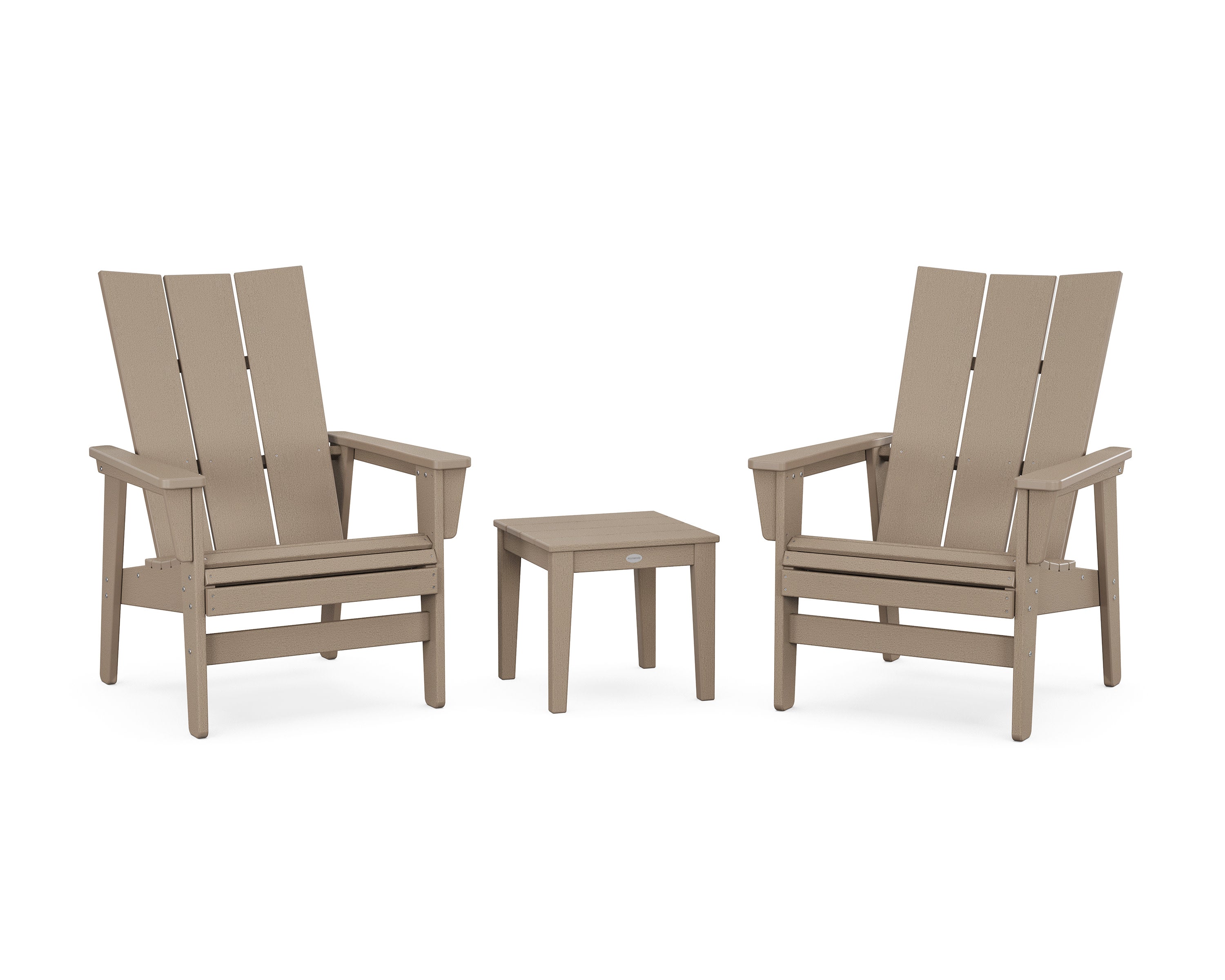 3-Piece Modern Grand Upright Adirondack Set in Vintage Sahara