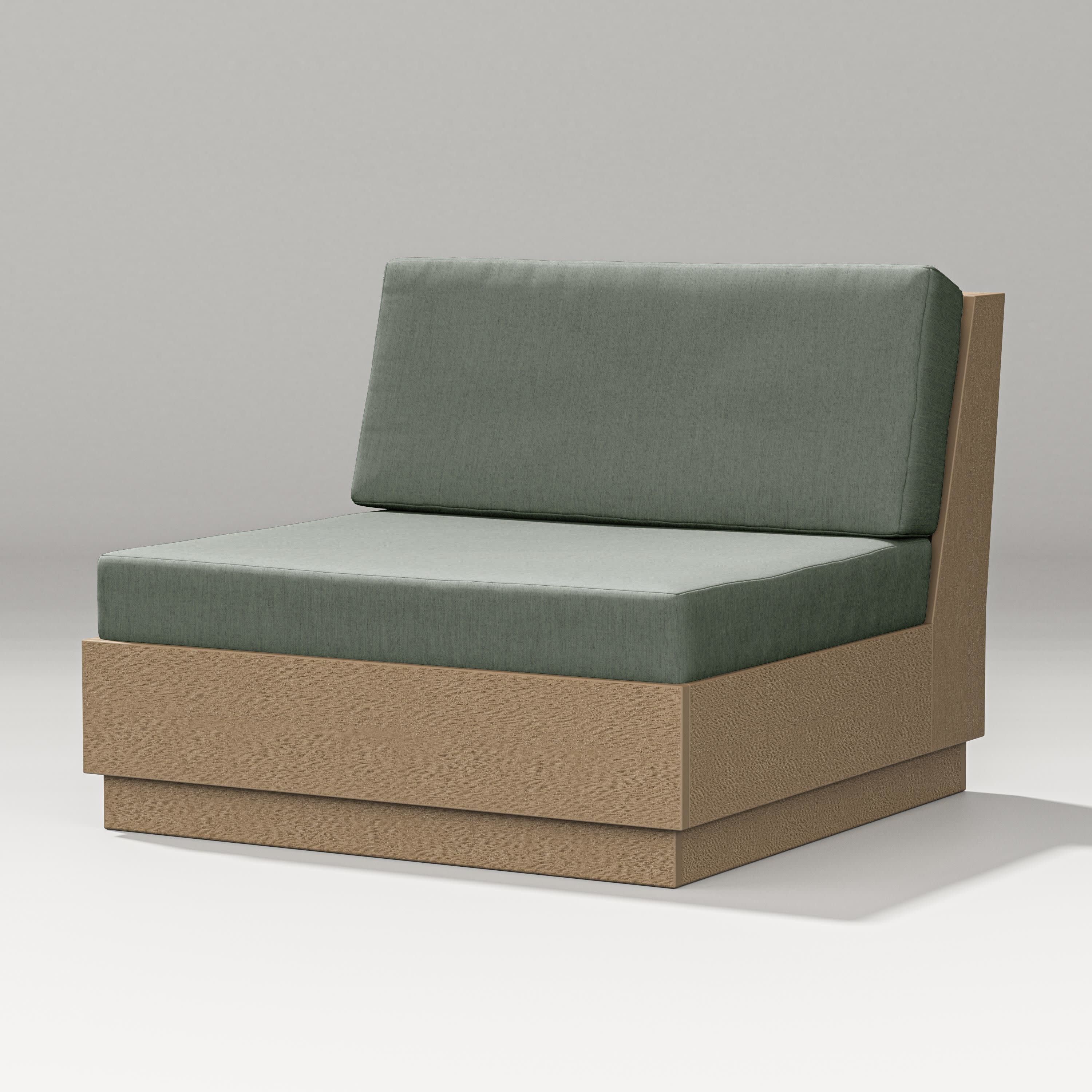 Elevate Modular Armless Chair in Vintage Sahara / Cast Sage