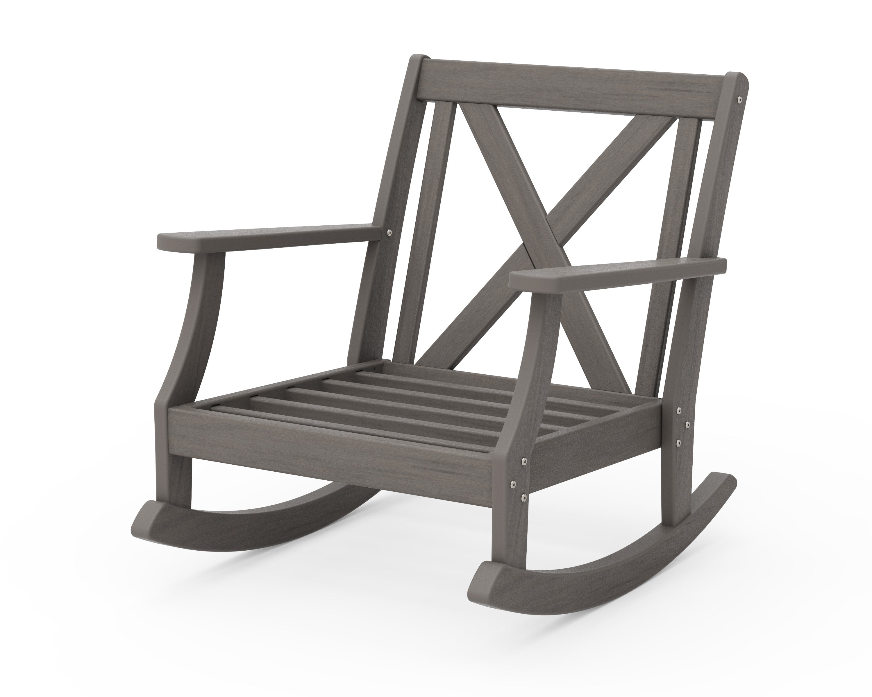 Braxton Deep Seating Rocking Chair Frame in Driftwood