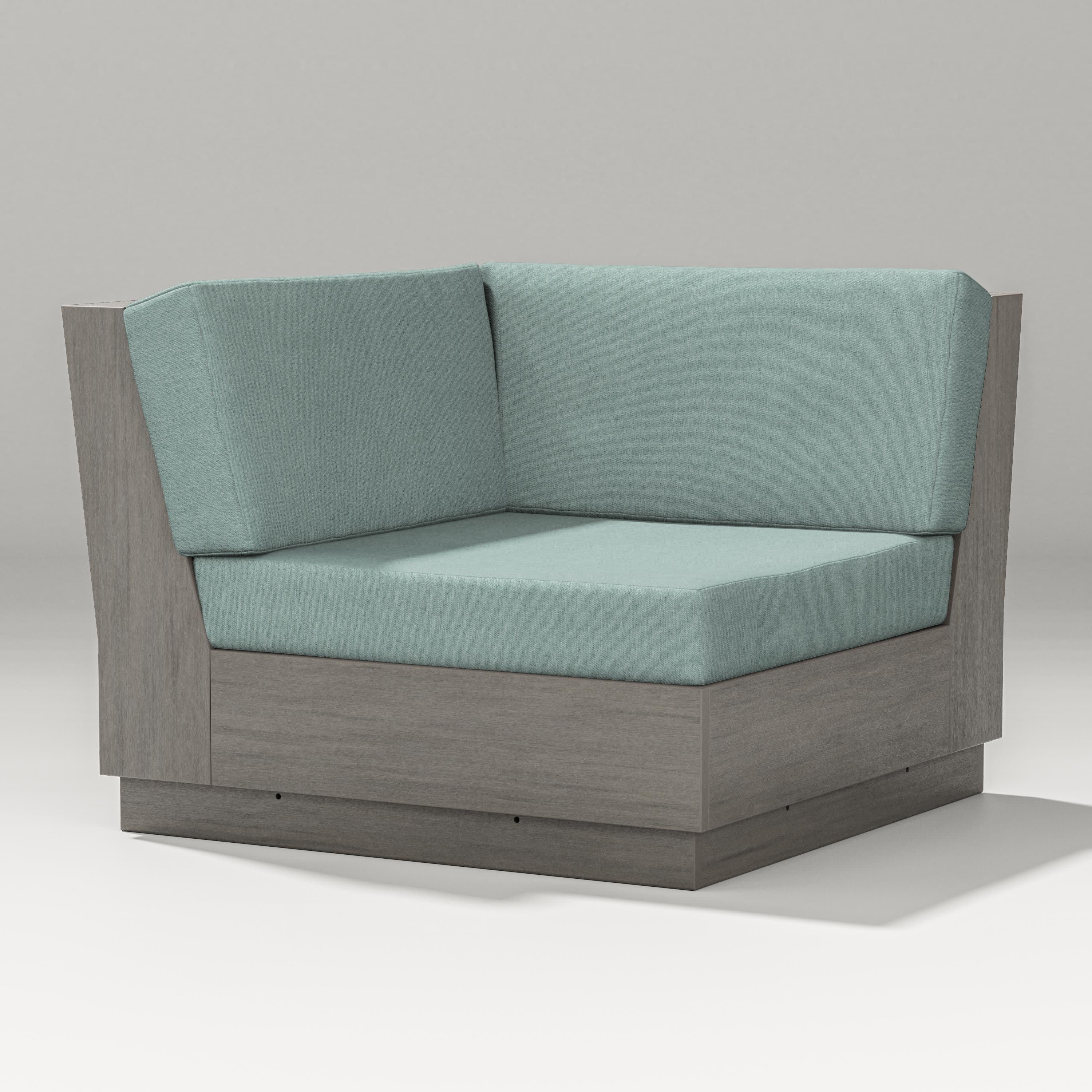 Elevate Modular Corner Chair in Driftwood / Glacier Spa