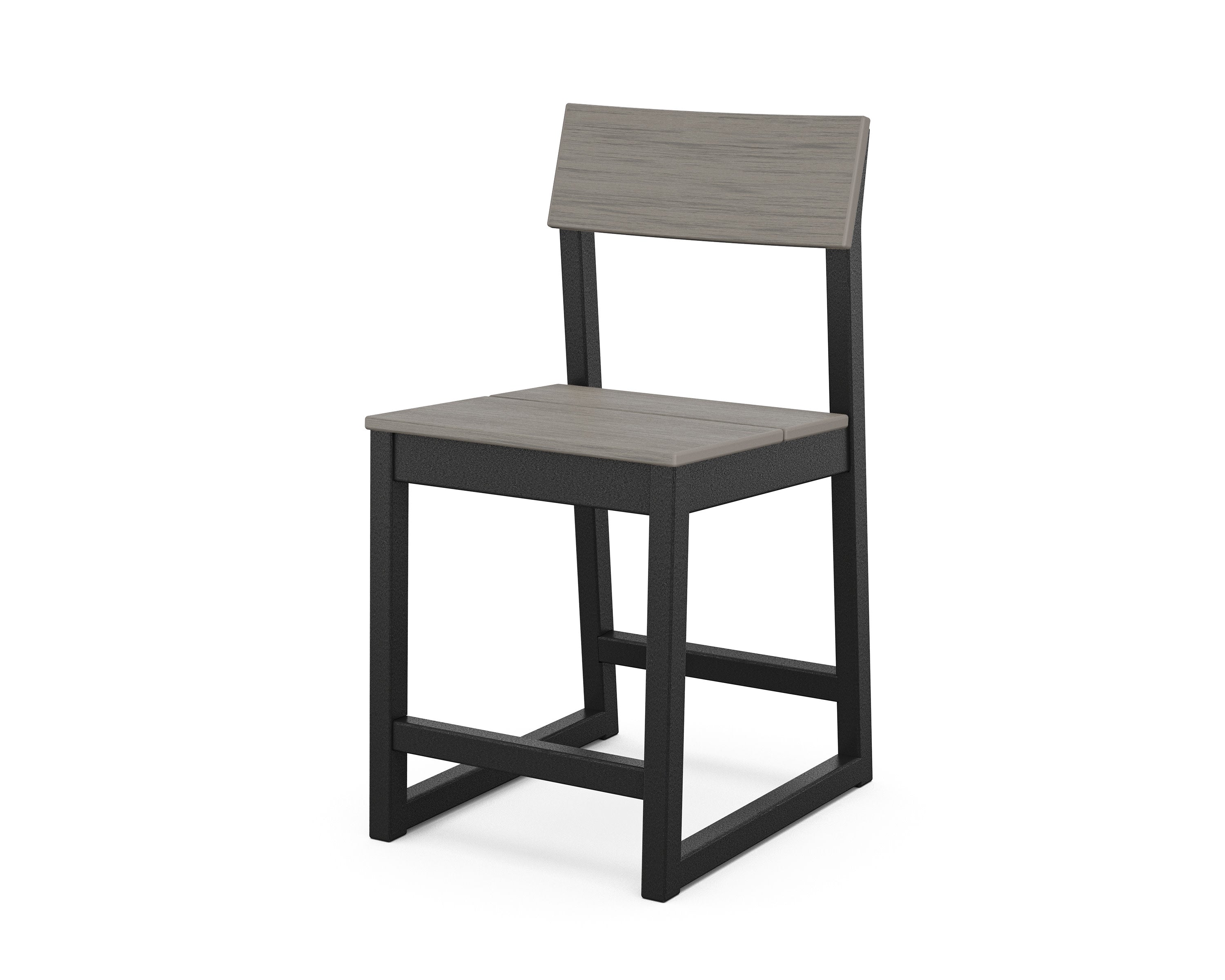 EDGE Counter Side Chair in Black / Driftwood
