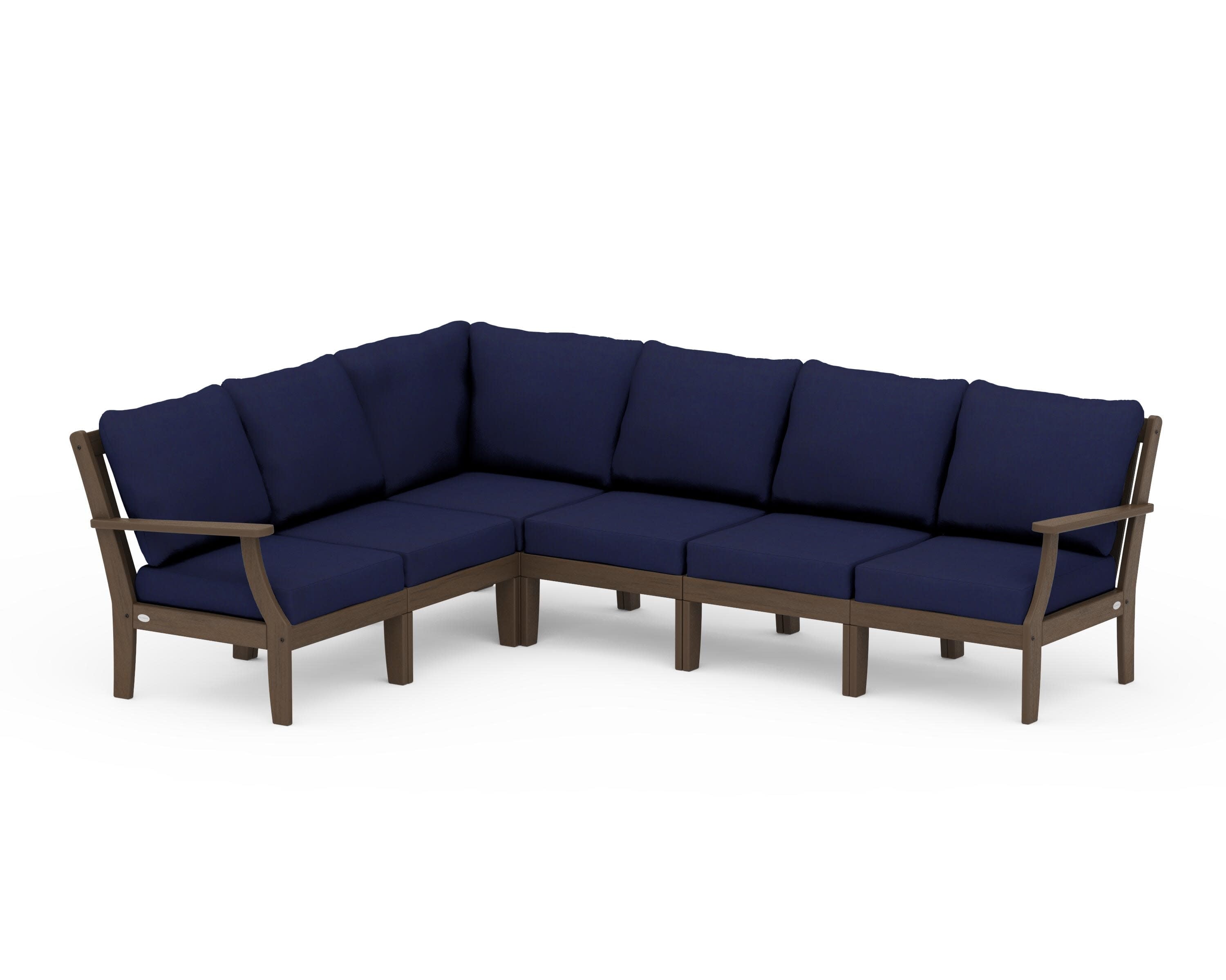 Braxton Modular 6-Piece Deep Seating Set in Kona / Navy