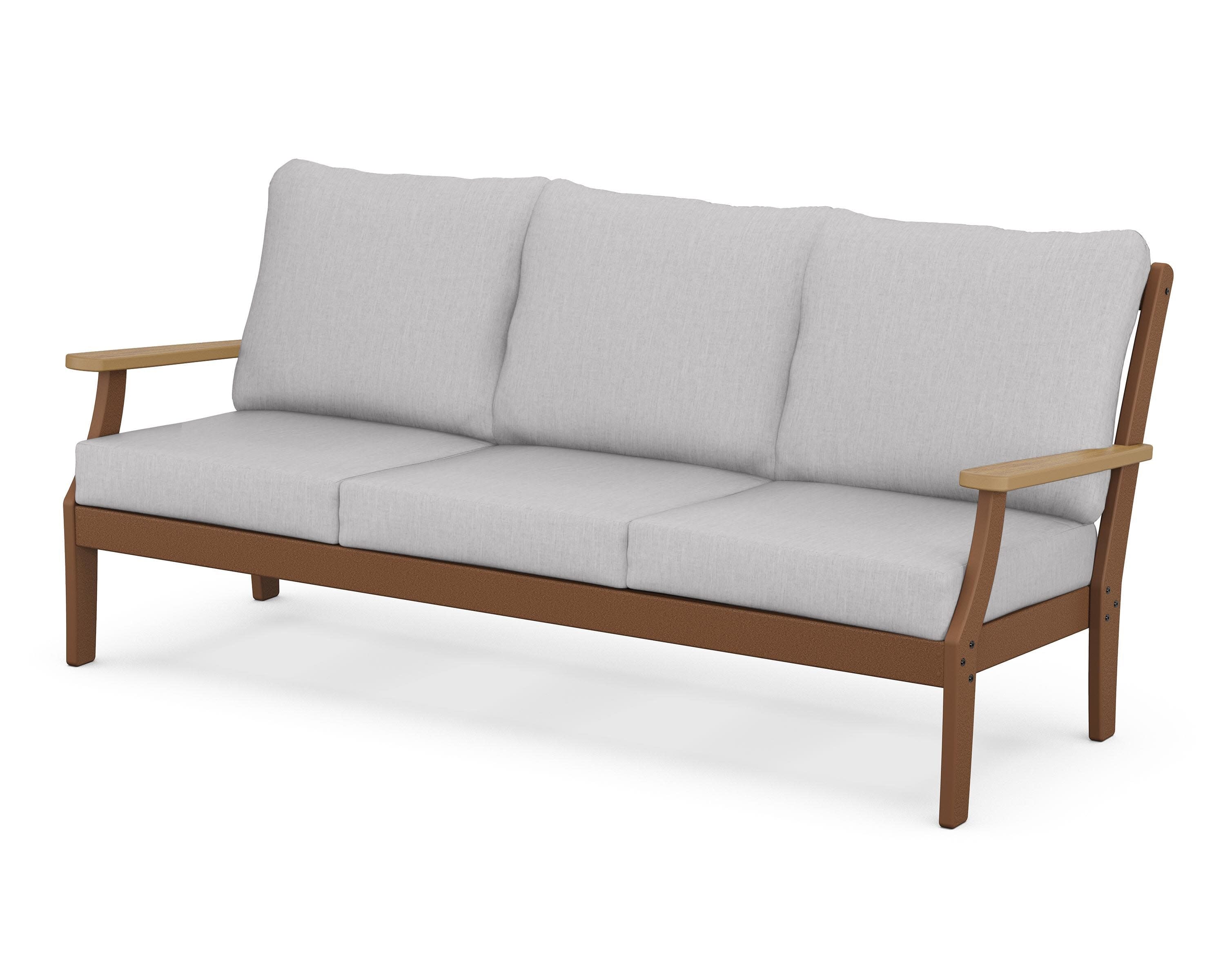Braxton Deep Seating Sofa in Teak / Natural / Granite