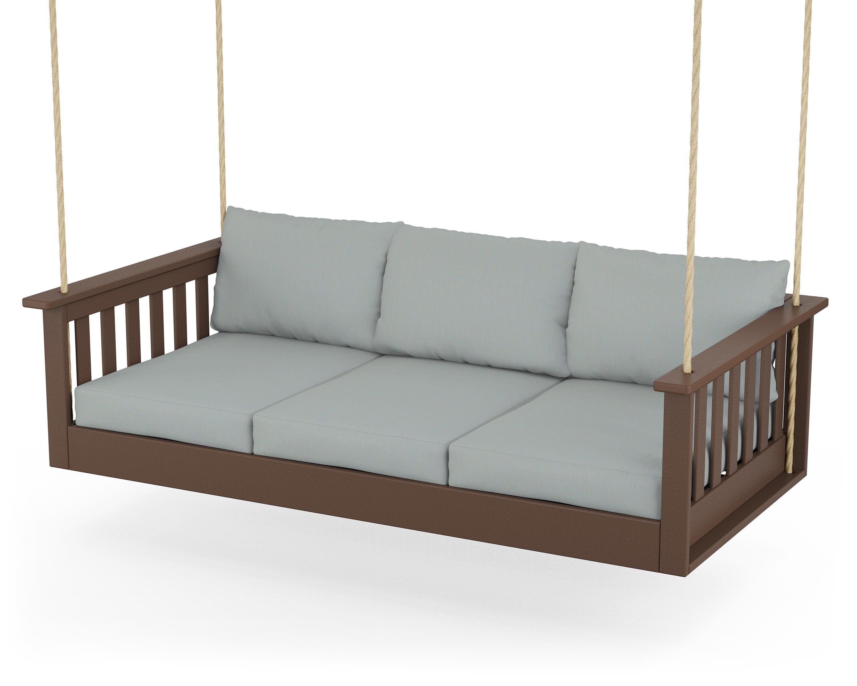Vineyard Daybed Swing in Mahogany / Spa