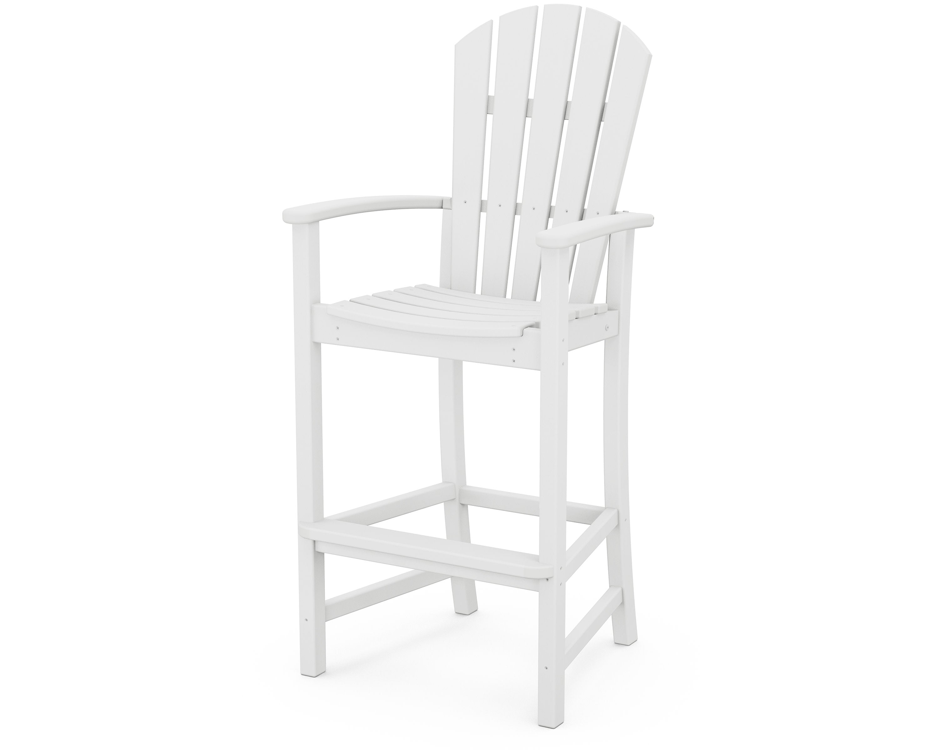 Palm Coast Bar Chair in White