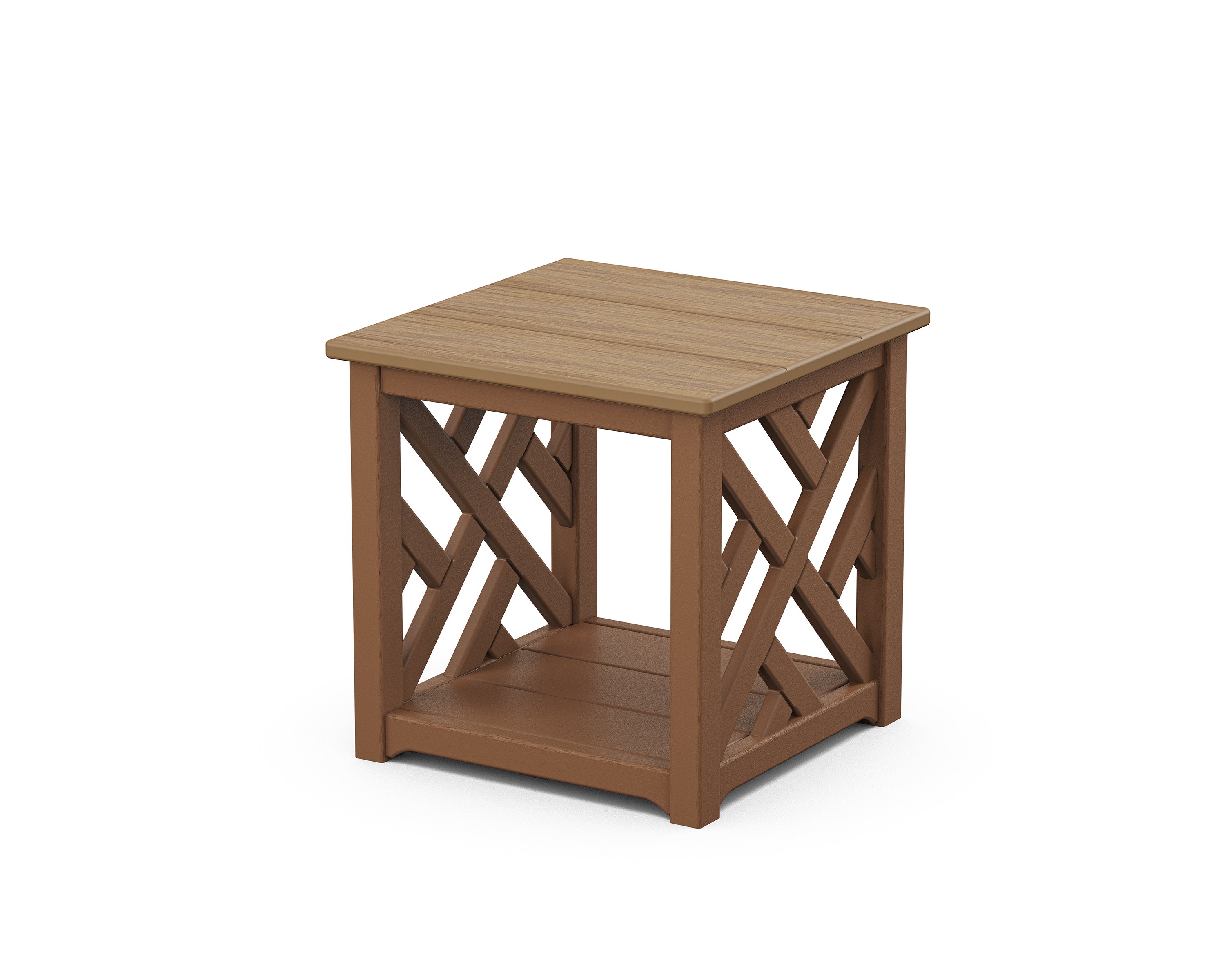 Chippendale Accent Table in Teak / Natural