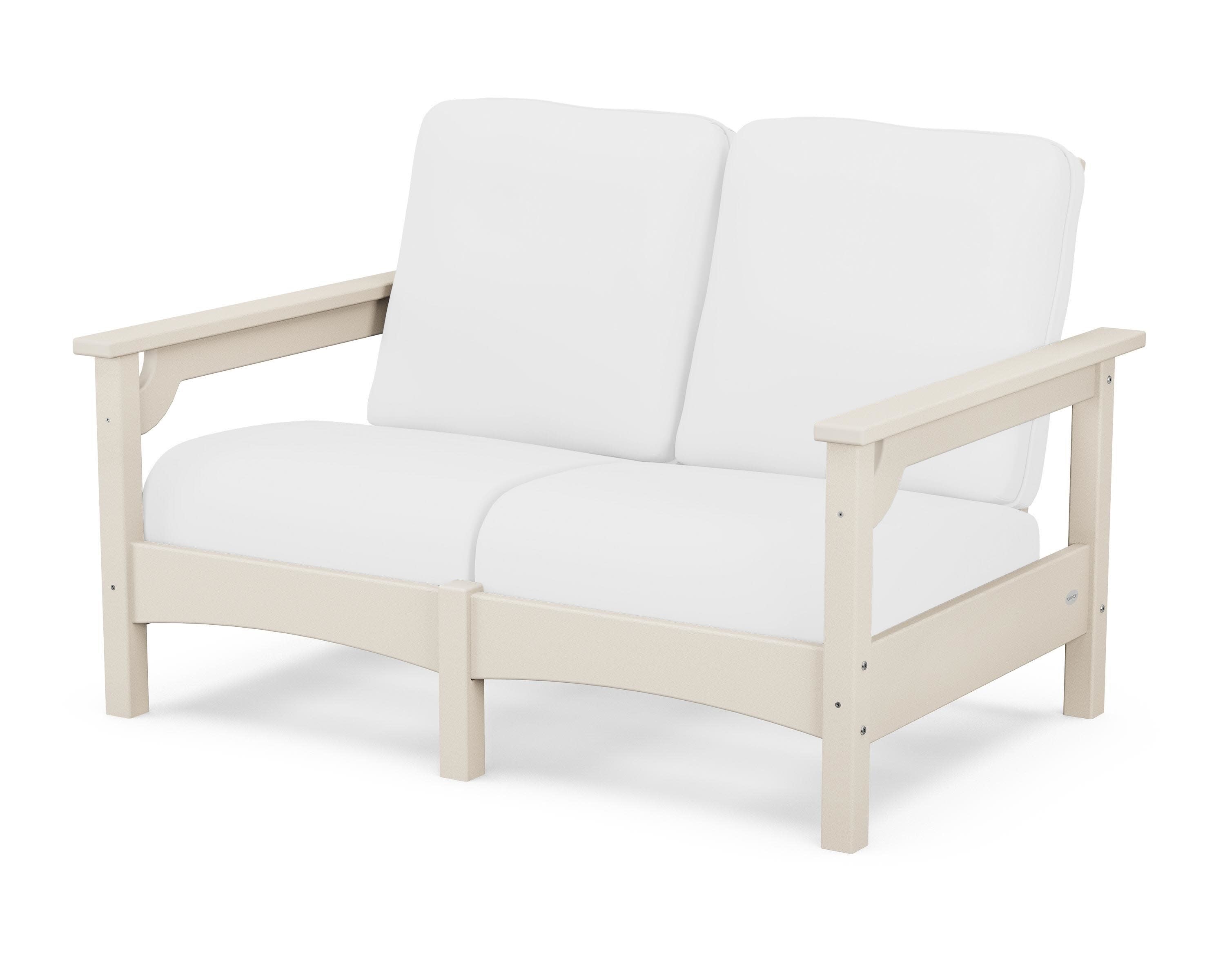 Club Loveseat in Sand / Natural