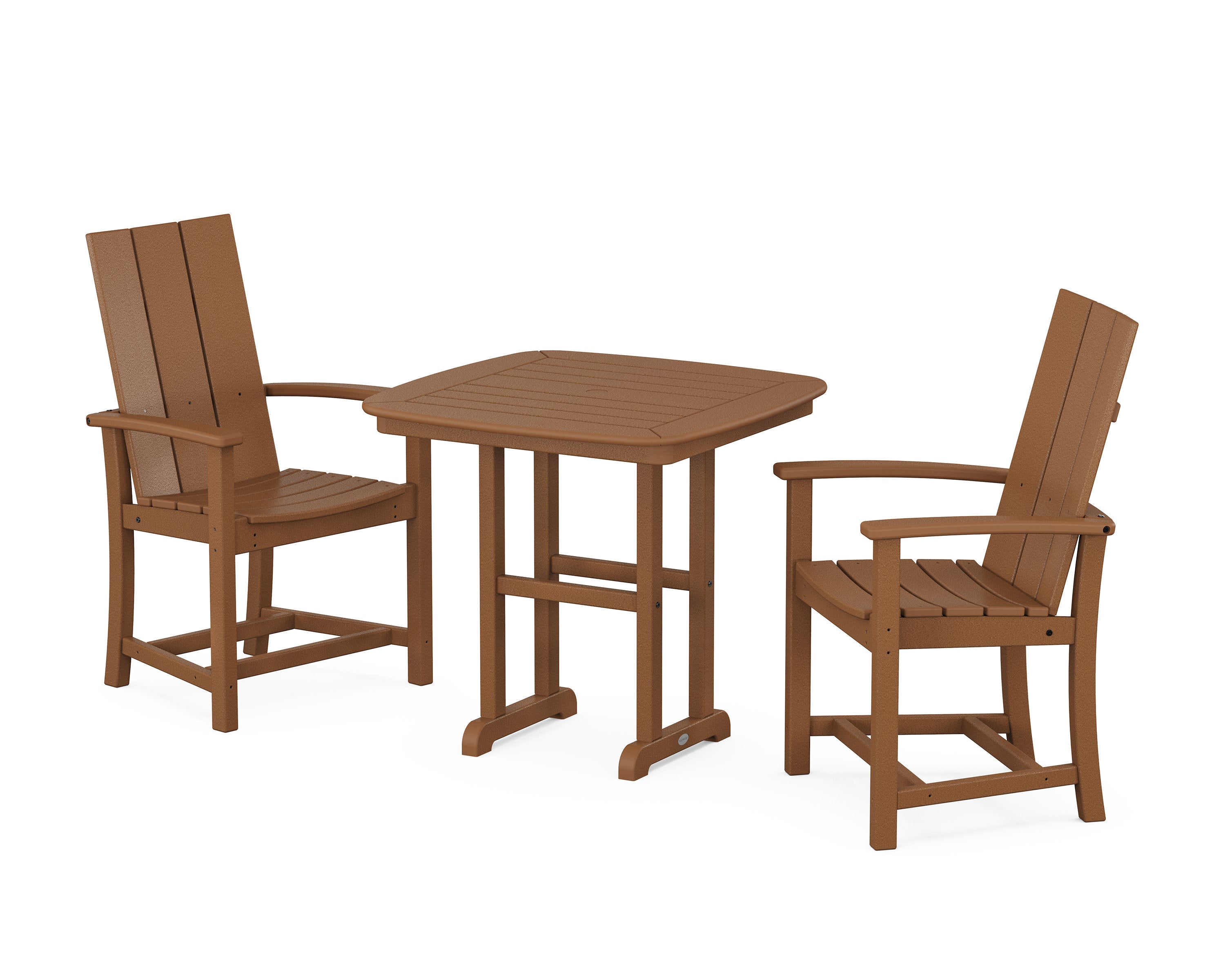 Modern Adirondack 3-Piece Dining Set in Teak