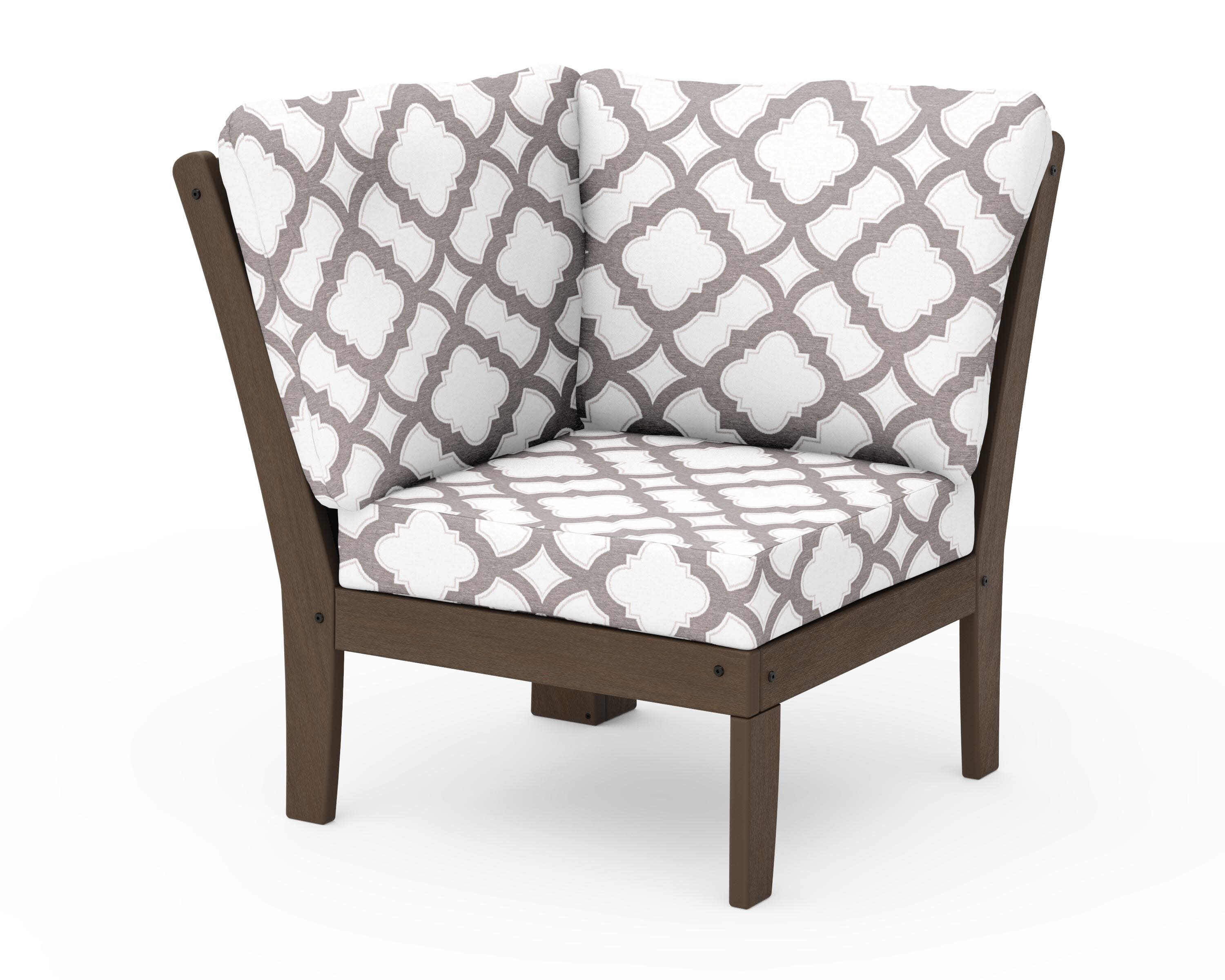 Braxton Modular Corner Chair in Kona / Trellis Grey Mist