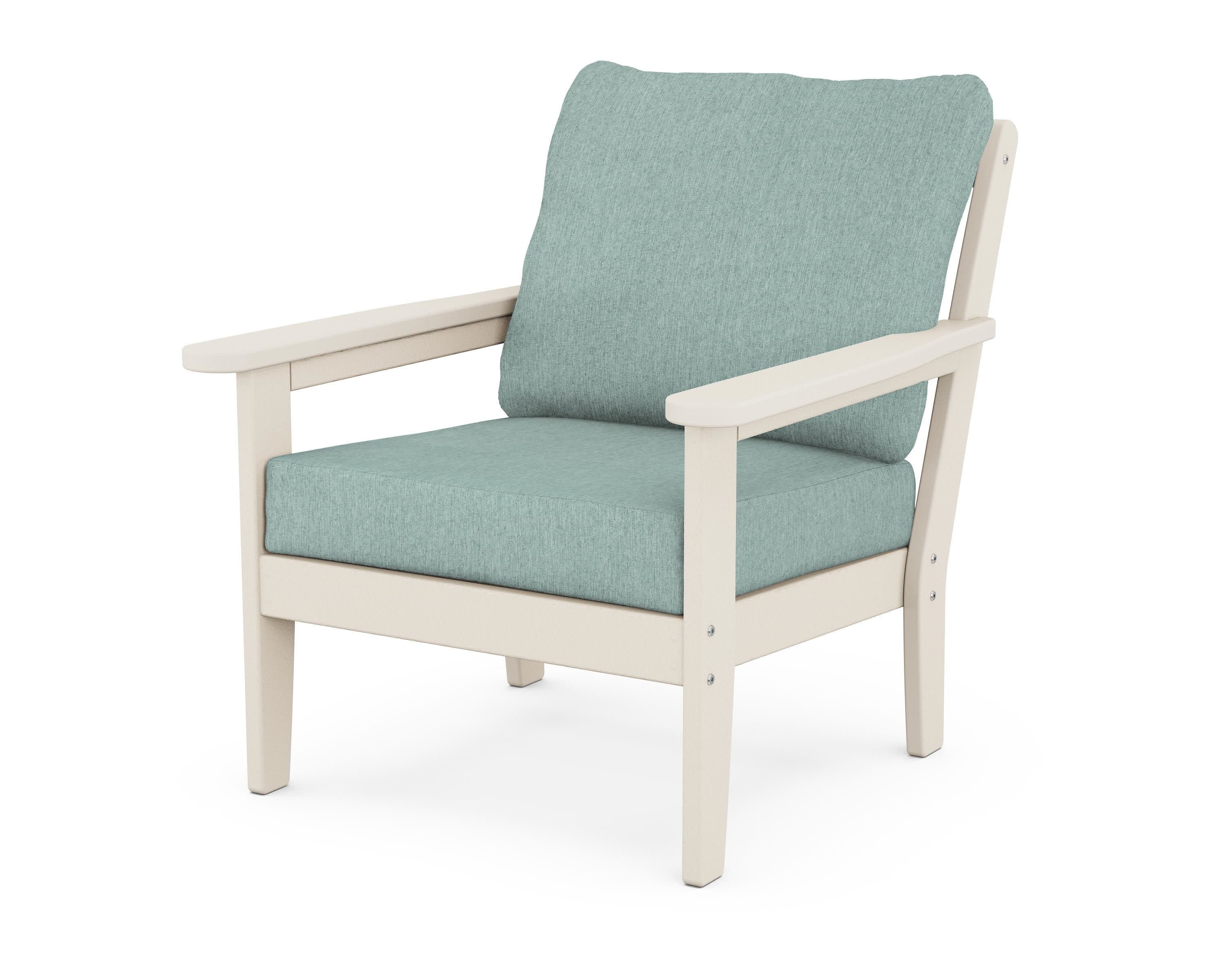 Cottage Deep Seating Chair in Sand / Glacier Spa