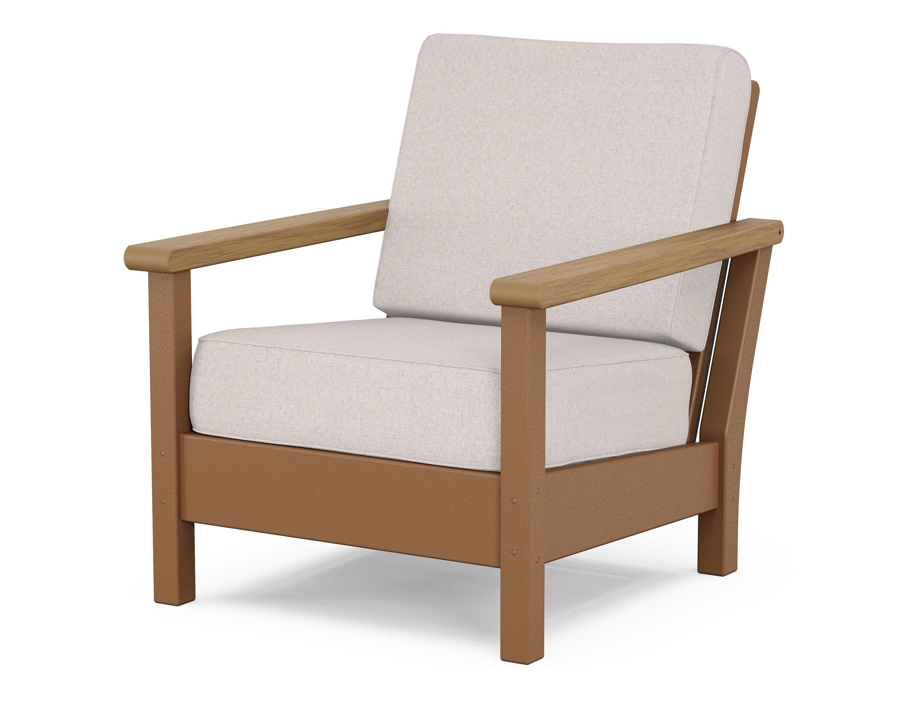 Harbour Deep Seating Chair in Teak / Natural / Dune Burlap