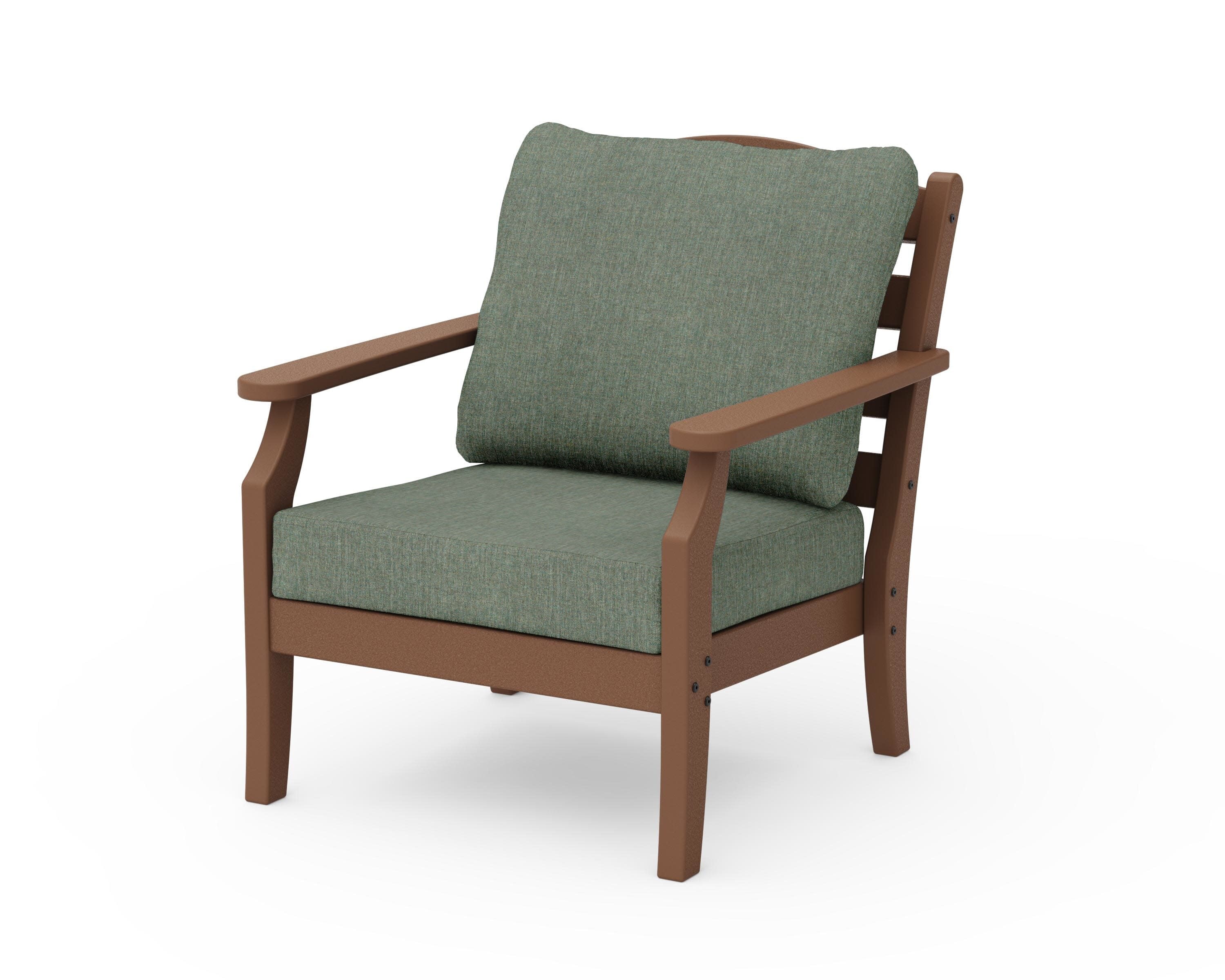 Savannah Deep Seating Chair in Teak / Cast Sage