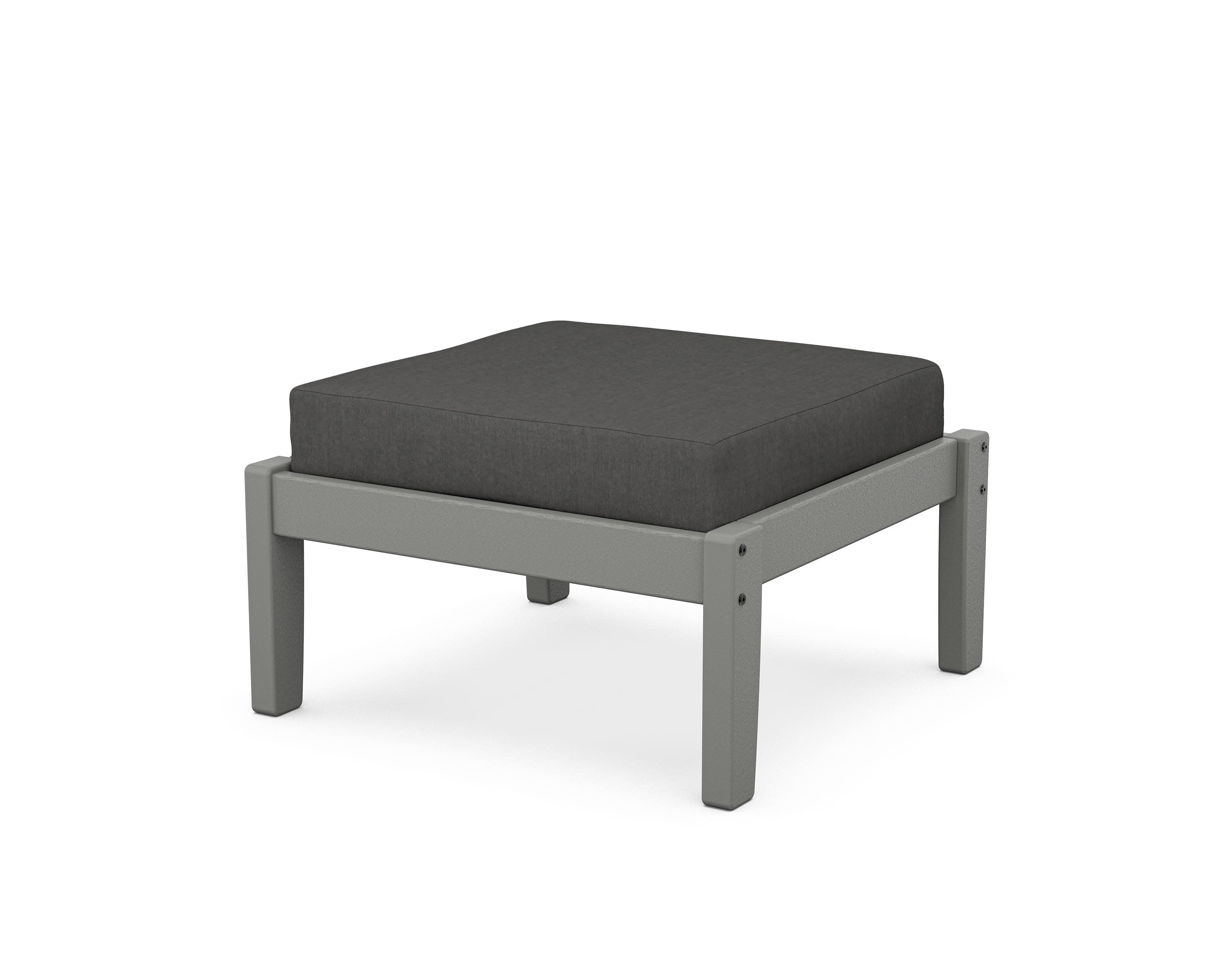 Deep Seating Ottoman in Slate Grey / Spectrum Carbon