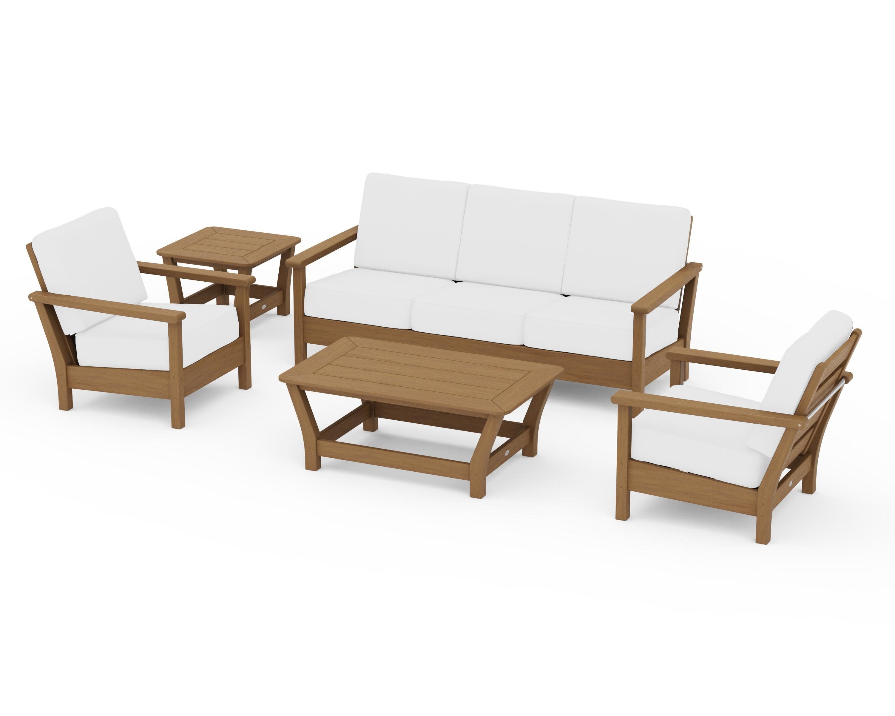 Harbour 5-Piece Deep Seating Set in Natural / Natural