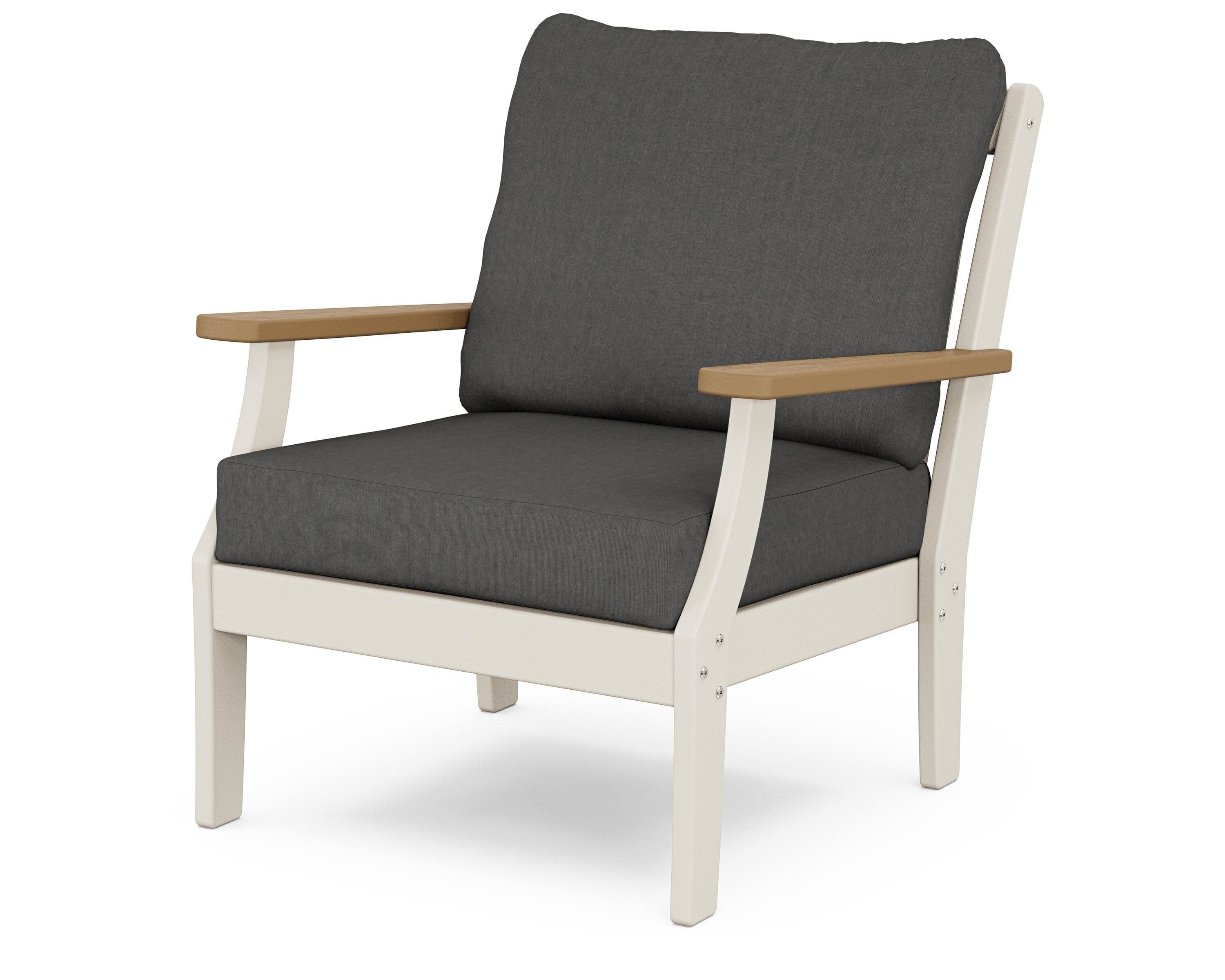 Braxton Deep Seating Chair in Sand / Natural / Spectrum Carbon