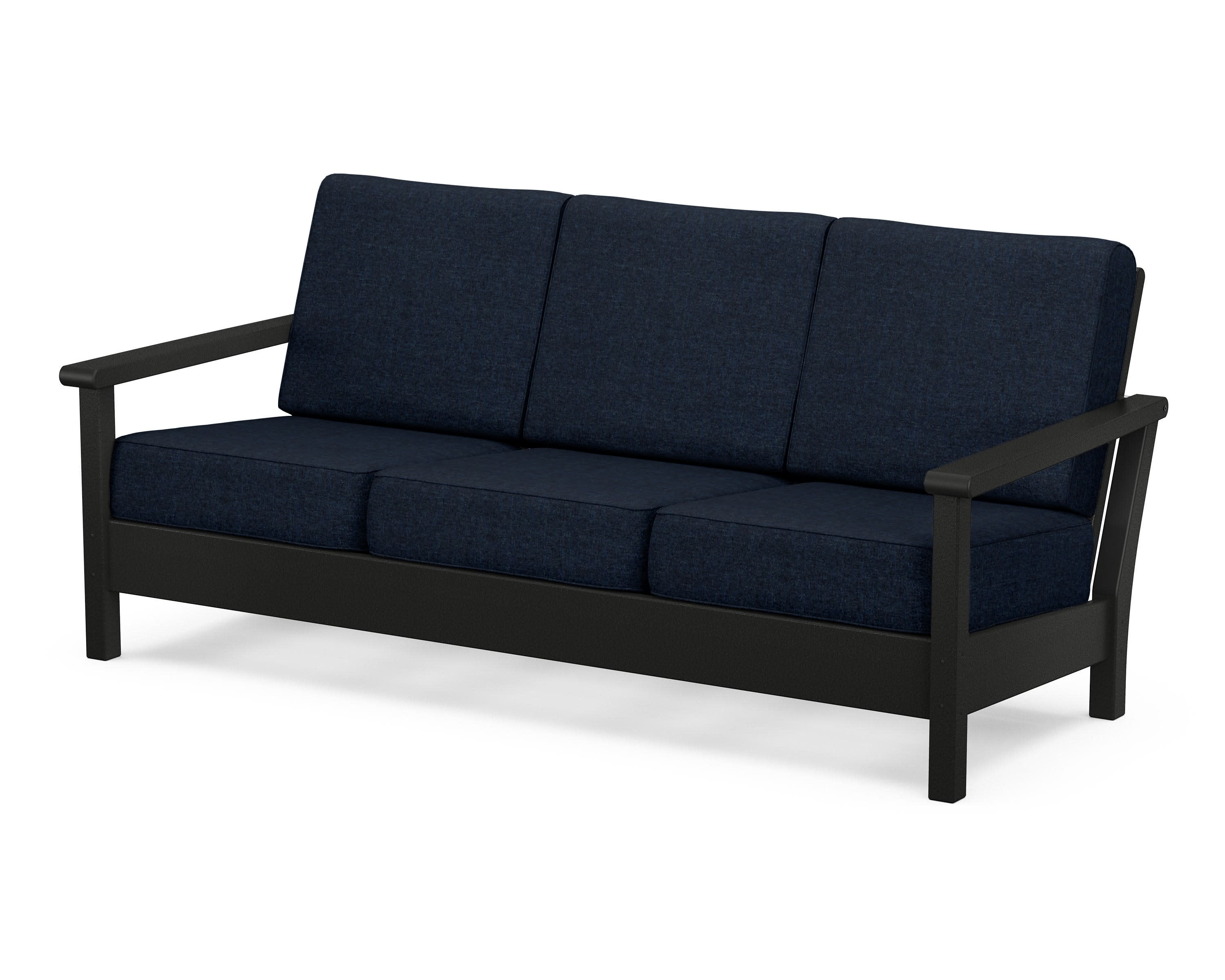 Harbour Deep Seating Sofa in Black / Marine Indigo