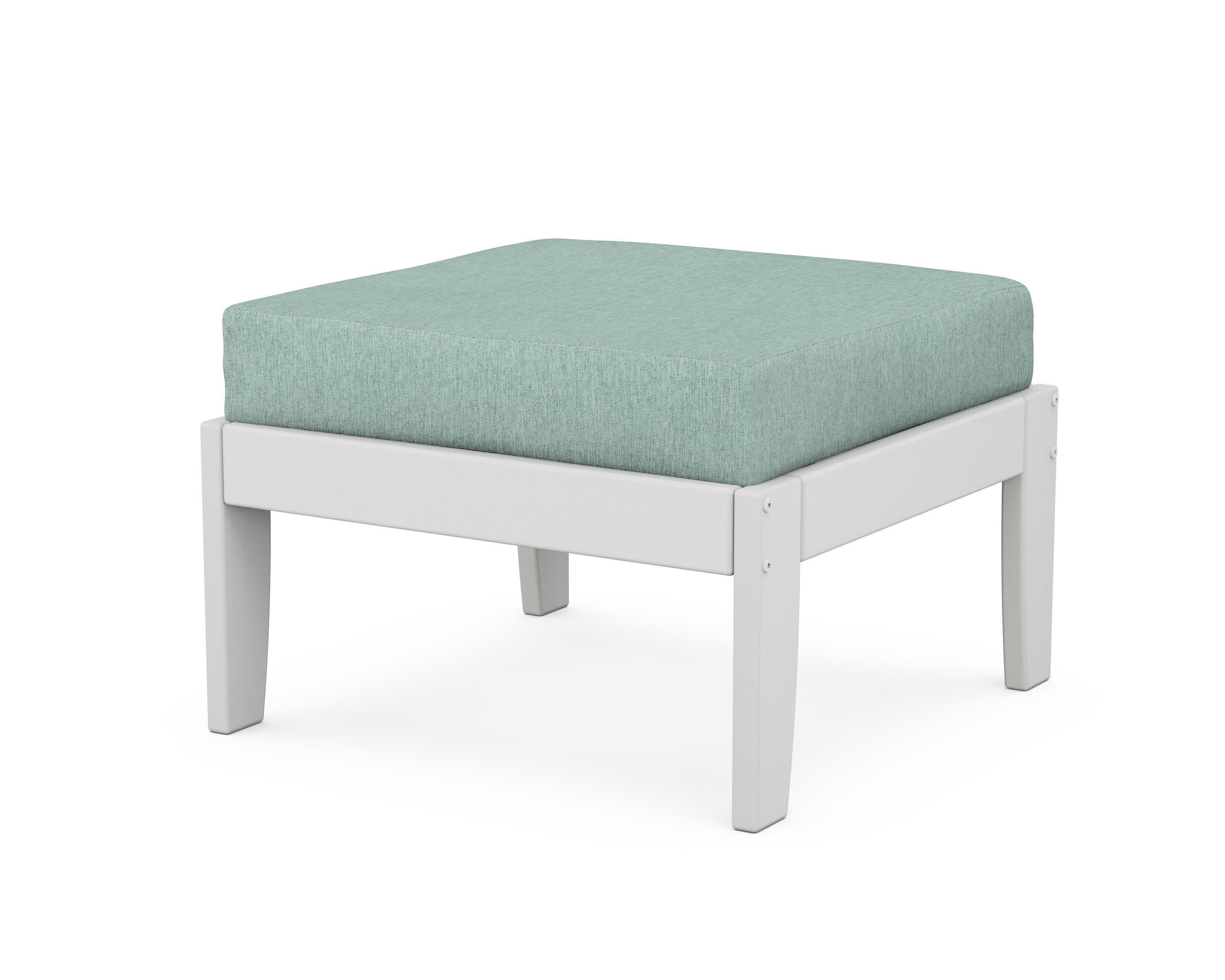 Modular Ottoman - Classic in White / Glacier Spa