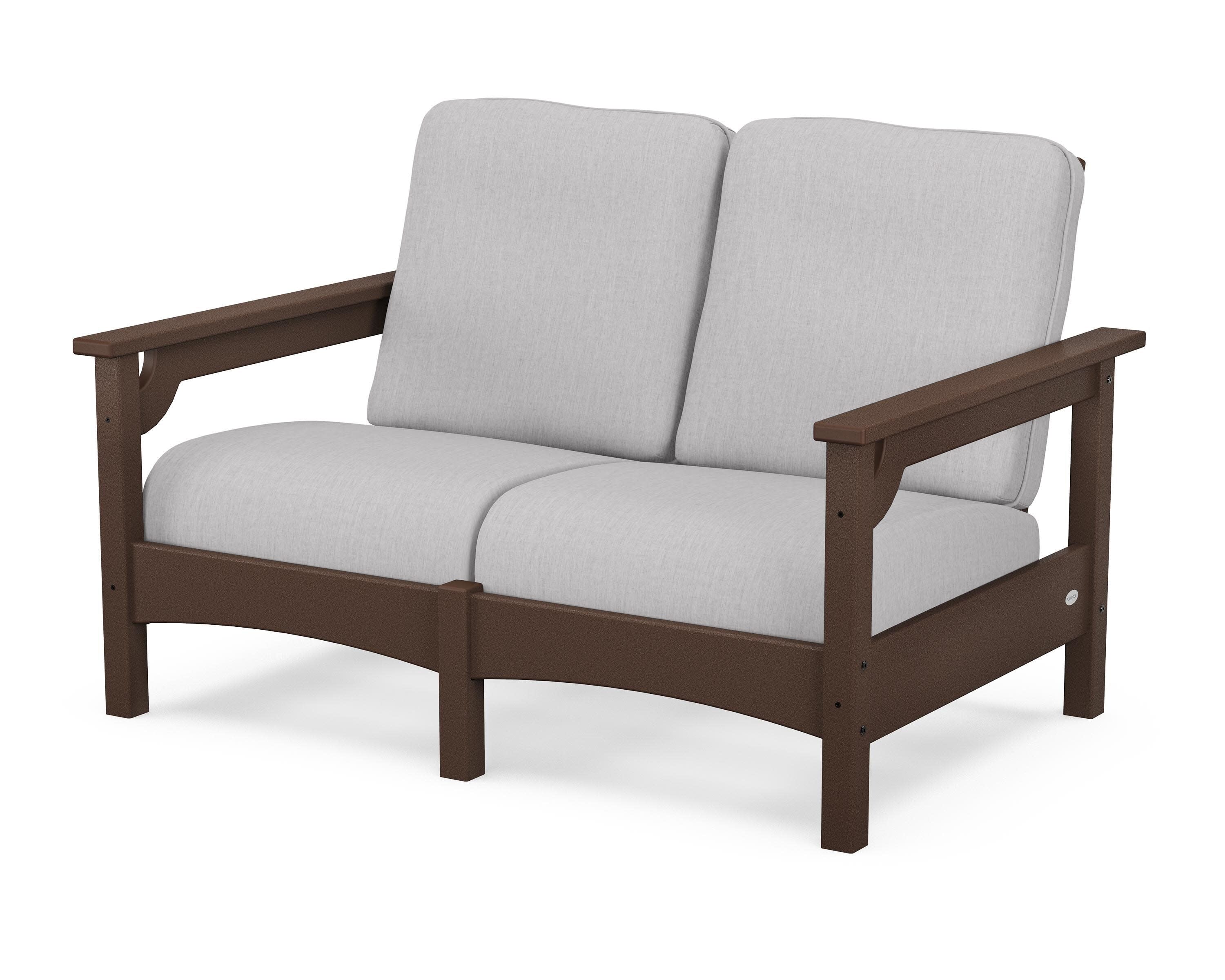 Club Loveseat in Mahogany / Granite