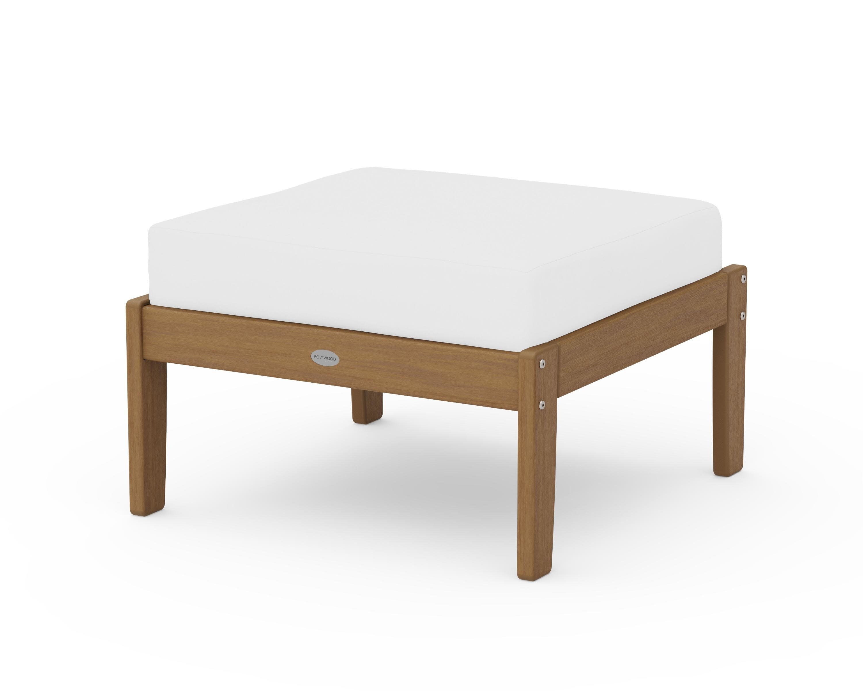 Braxton Deep Seating Ottoman in Natural / Natural