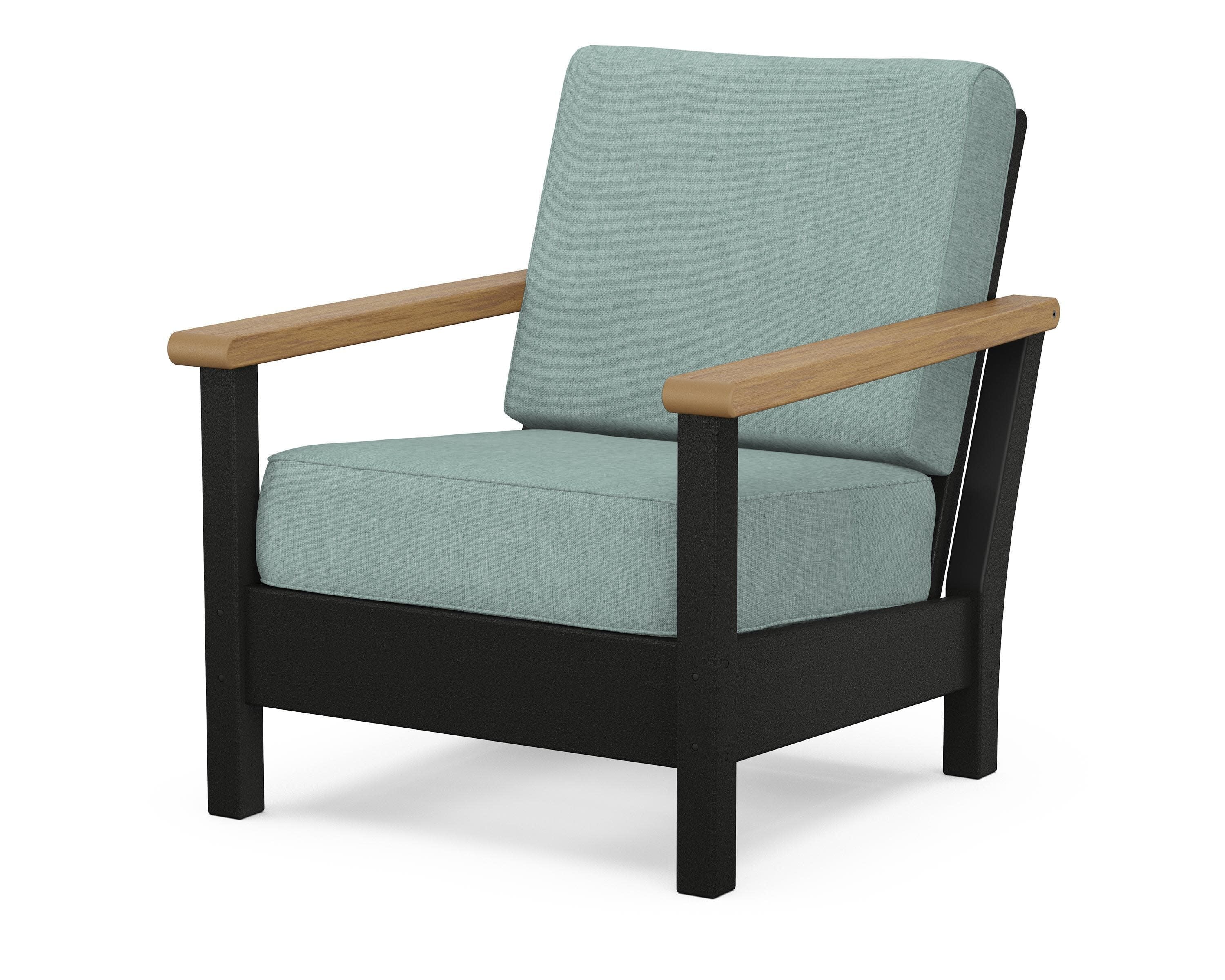 Harbour Deep Seating Chair in Black / Natural / Glacier Spa