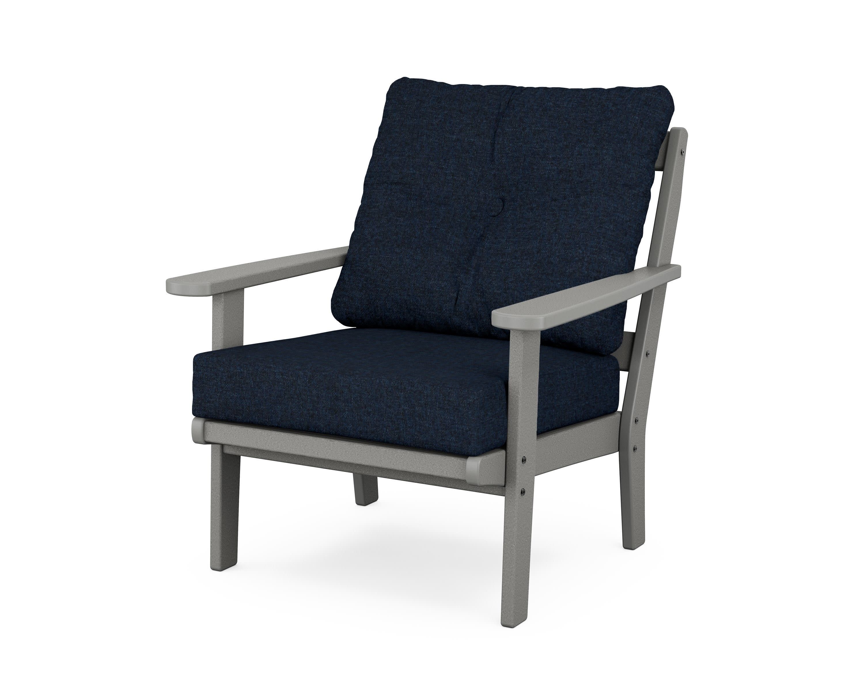 Mission Deep Seating Chair in Slate Grey / Marine Indigo