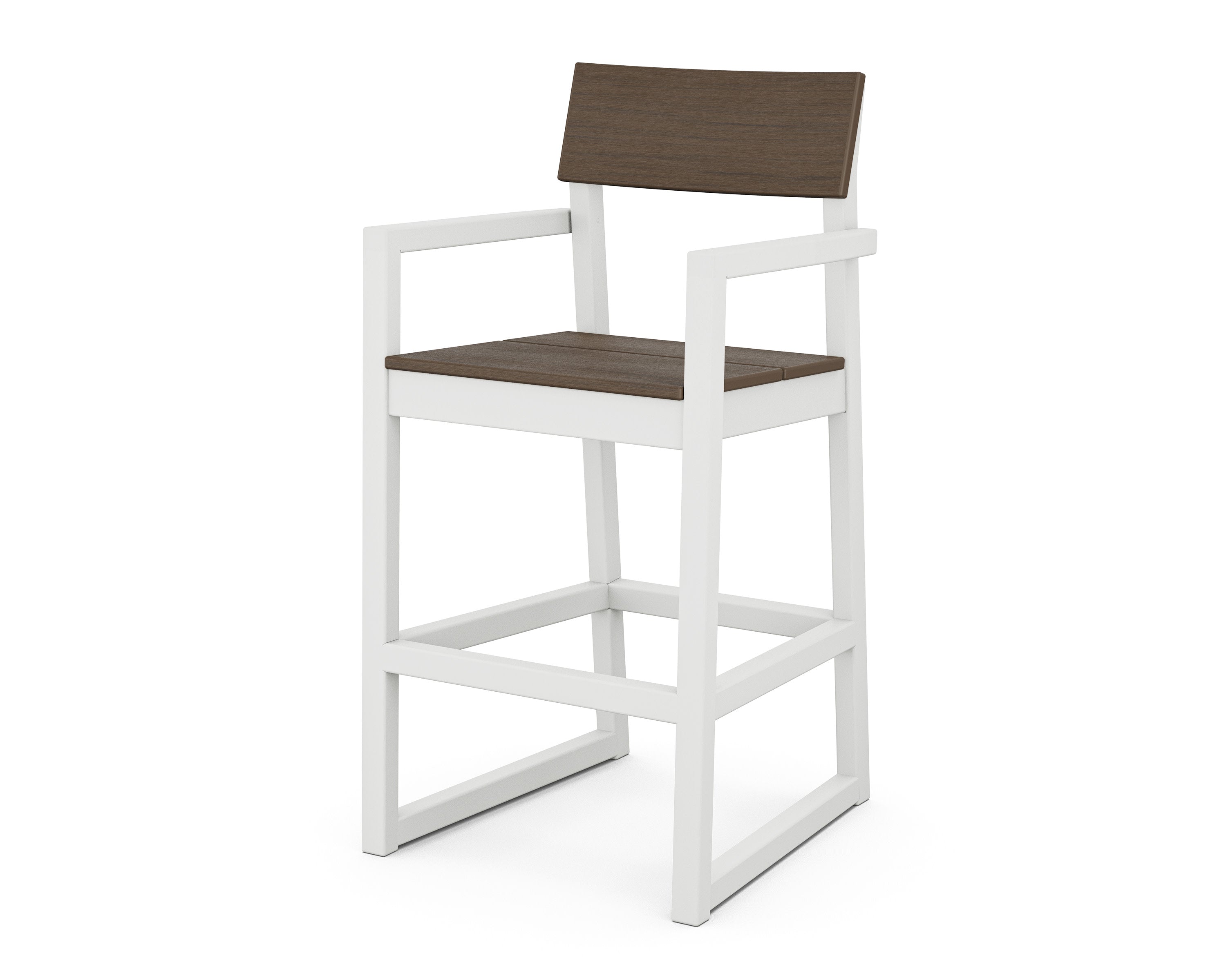 EDGE Bar Arm Chair in White / Kona