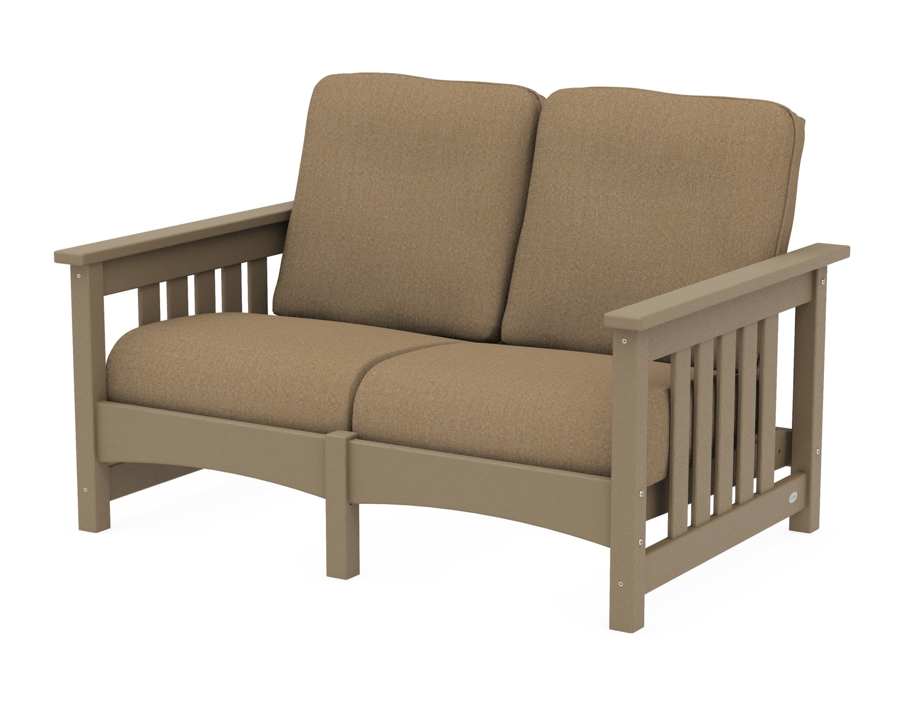 Club Mission Loveseat in Vintage Sahara / Sesame