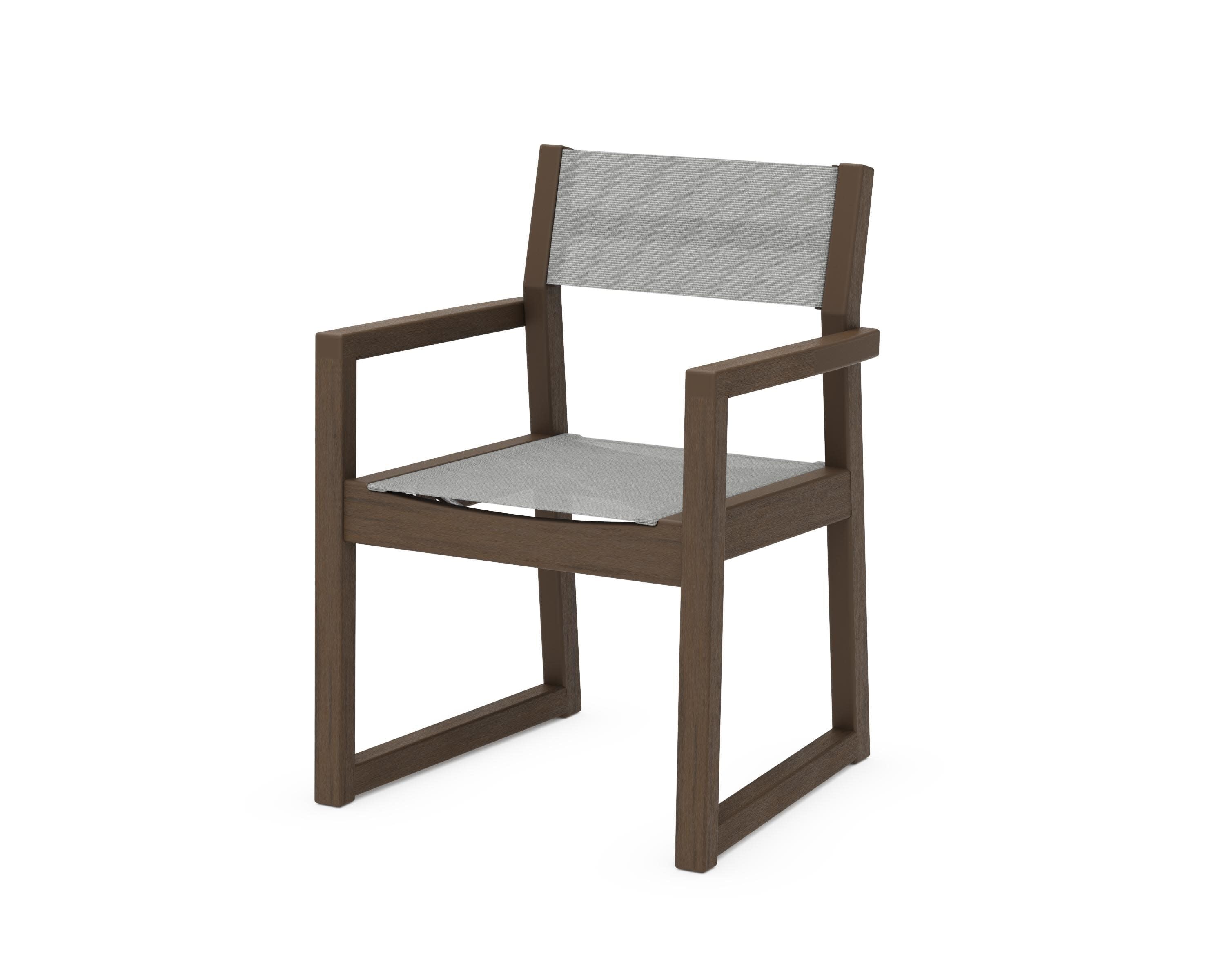 EDGE Sling Dining Arm Chair in Kona / Metallic Sling
