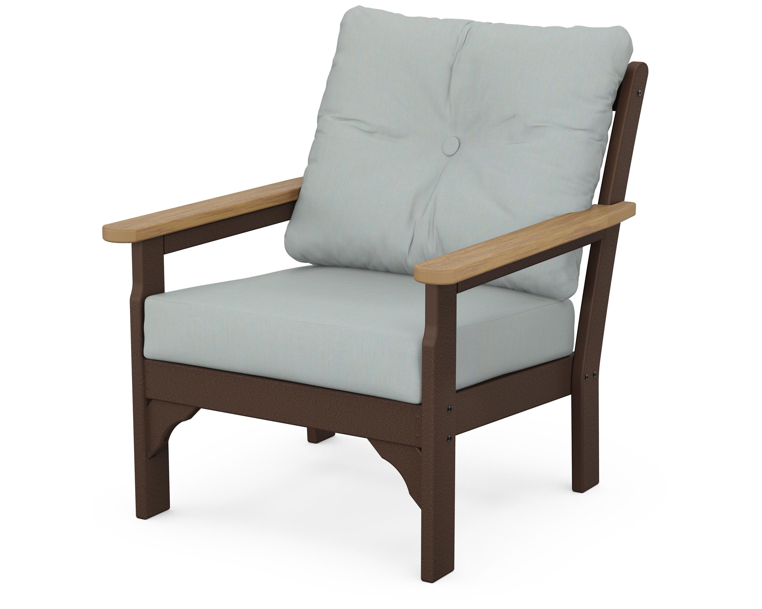 Vineyard Deep Seating Chair in Mahogany / Natural / Spa